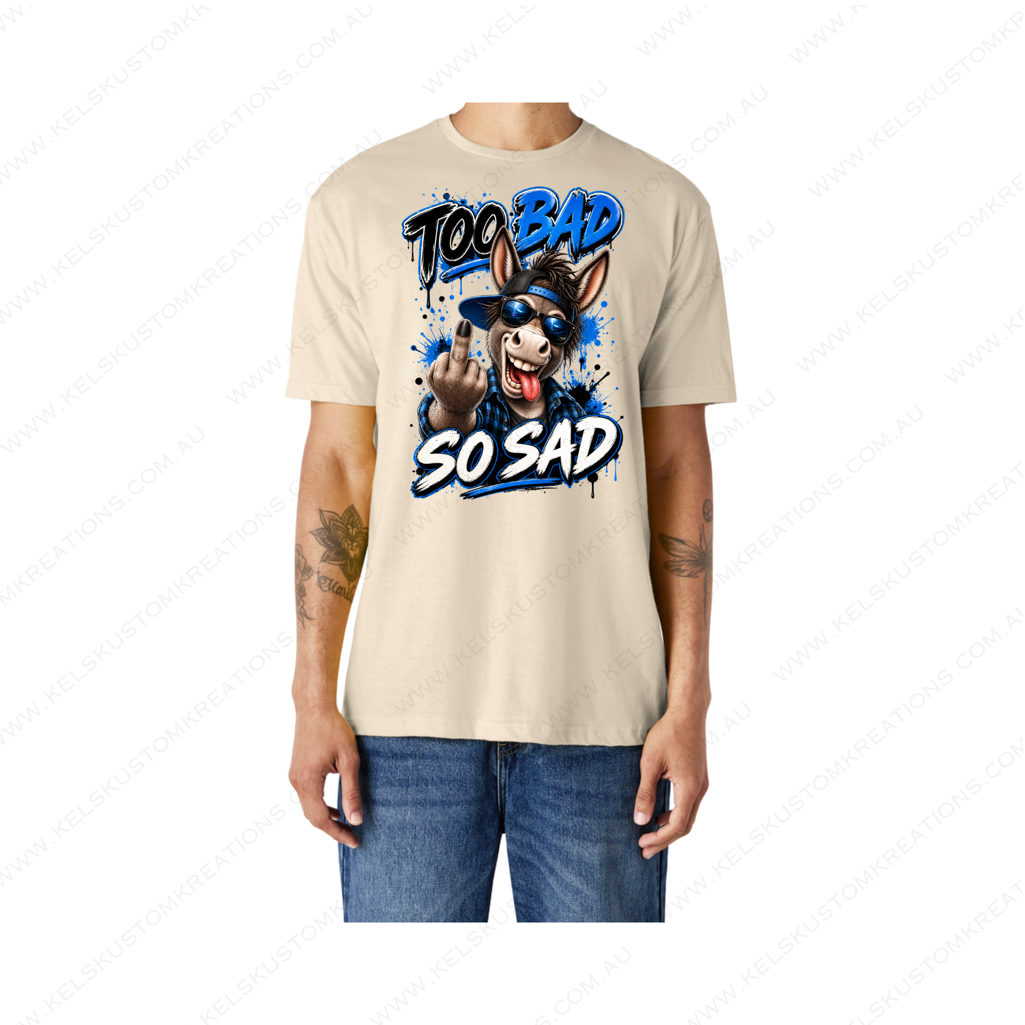 Too Bad So Sad Donkey Male Version - Sand.png