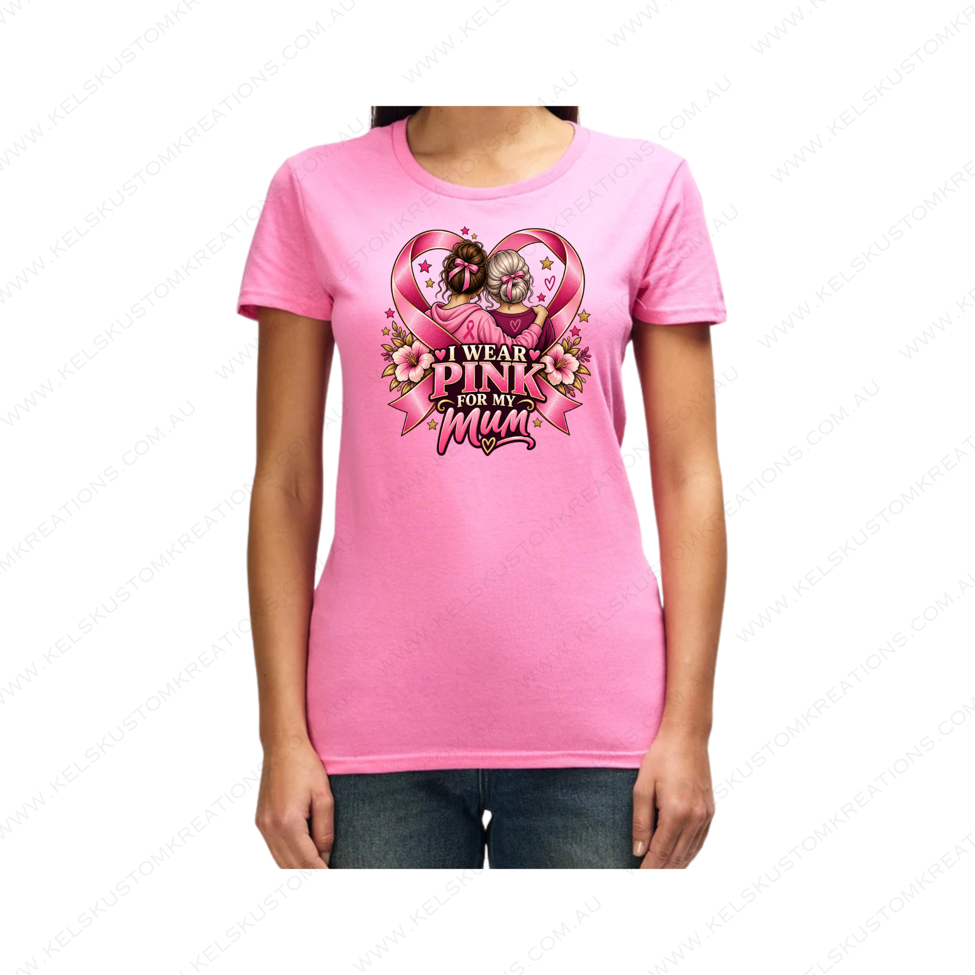 I Wear Pink for My Mum | Standing Strong Together Breast Cancer Awareness Shirt