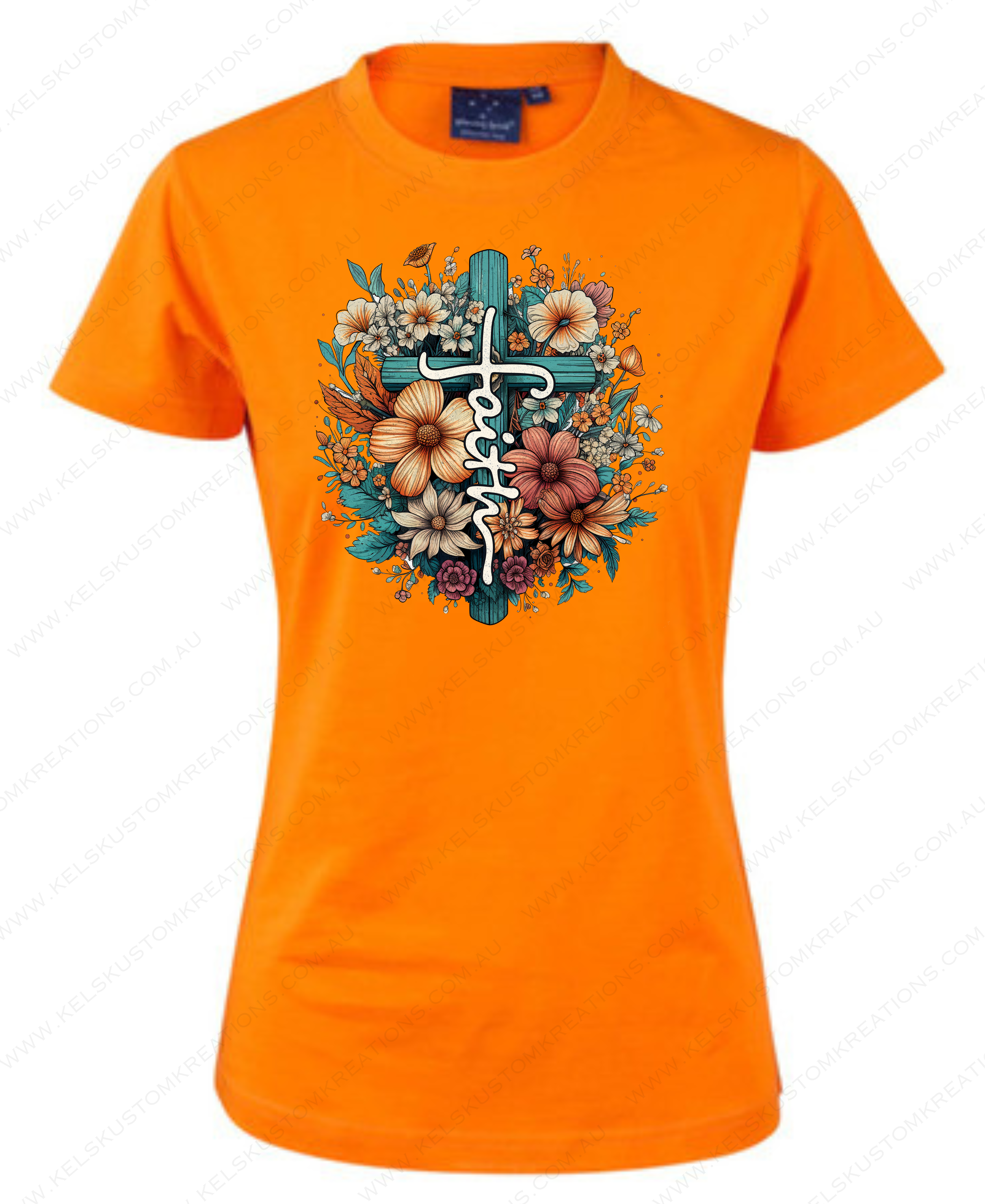 Faith - Cross and Flowers - Safety Orange.png