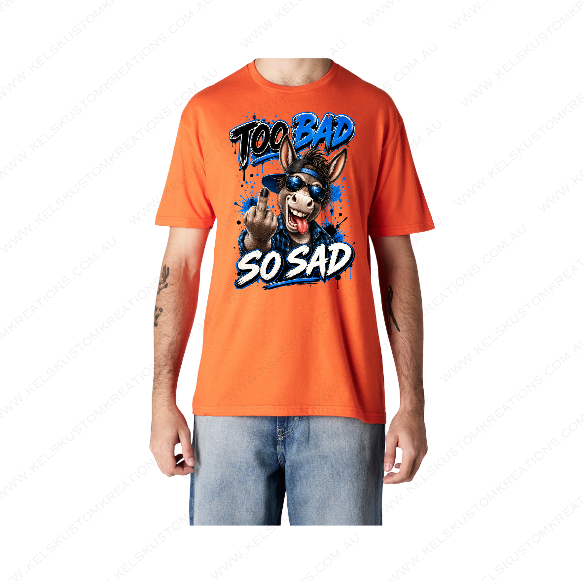 Too Bad So Sad Donkey Male Version - Orange.png