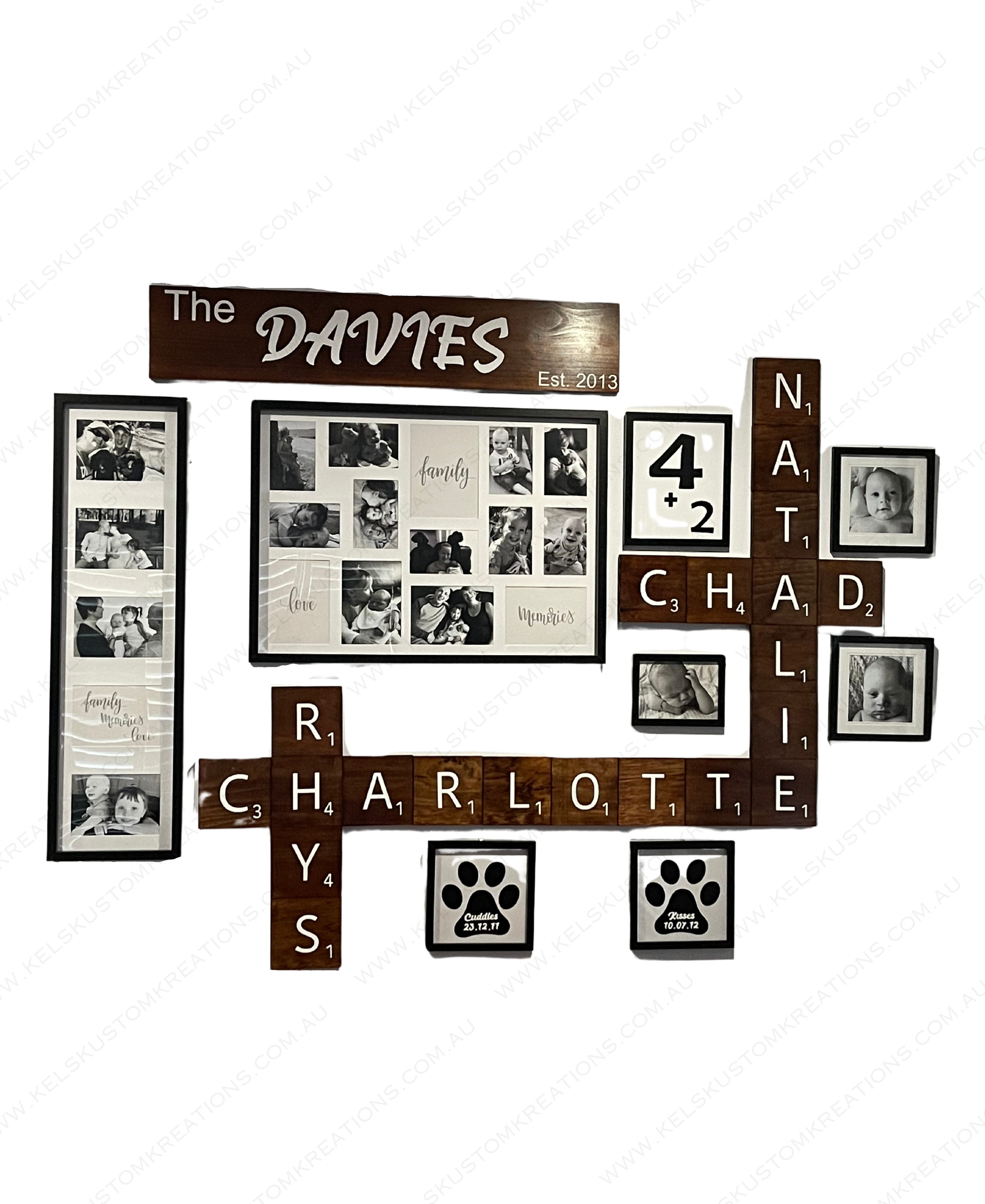 Personalised Timber Wall Tiles