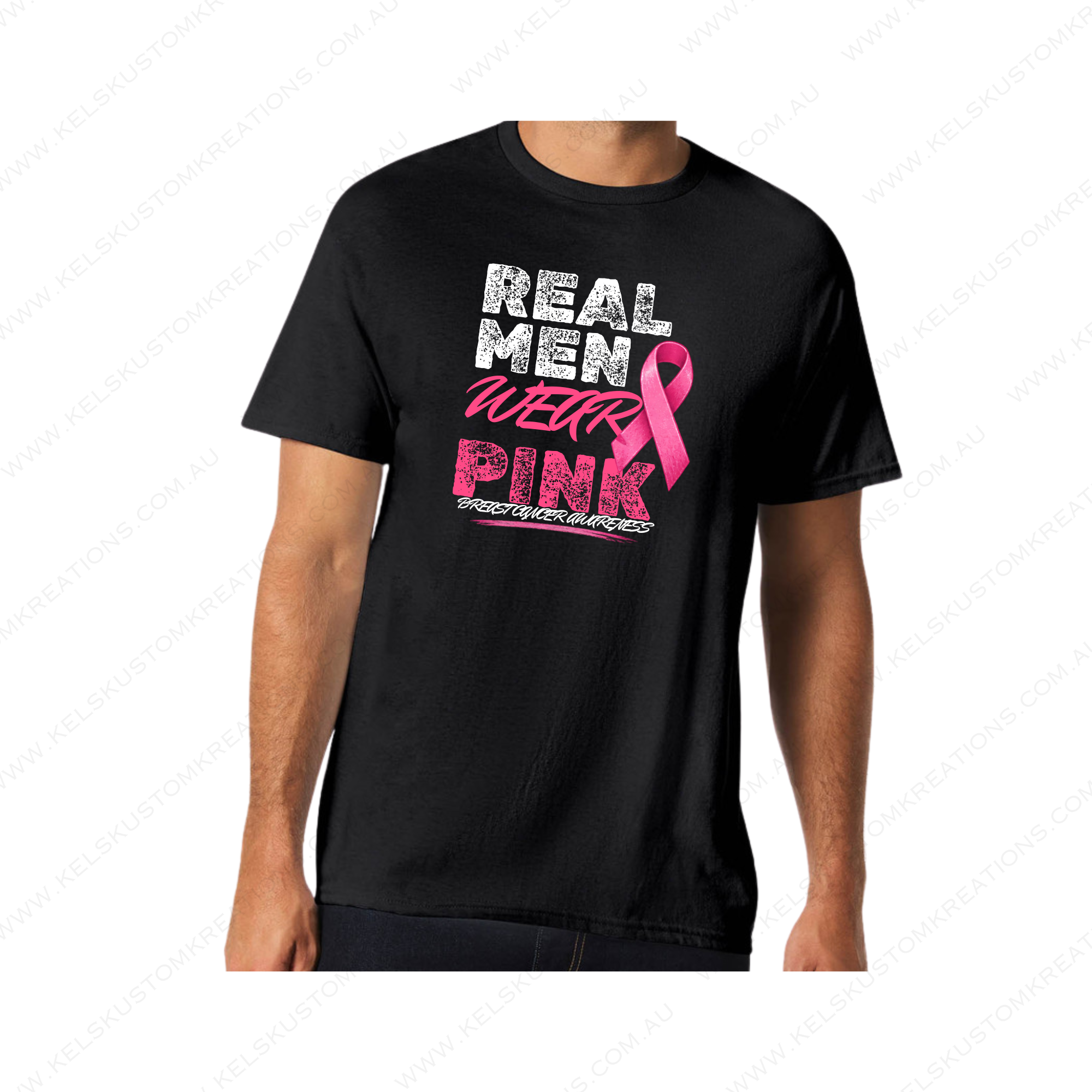 Real Men Wear Pink Breast Cancer Awareness - Black.png