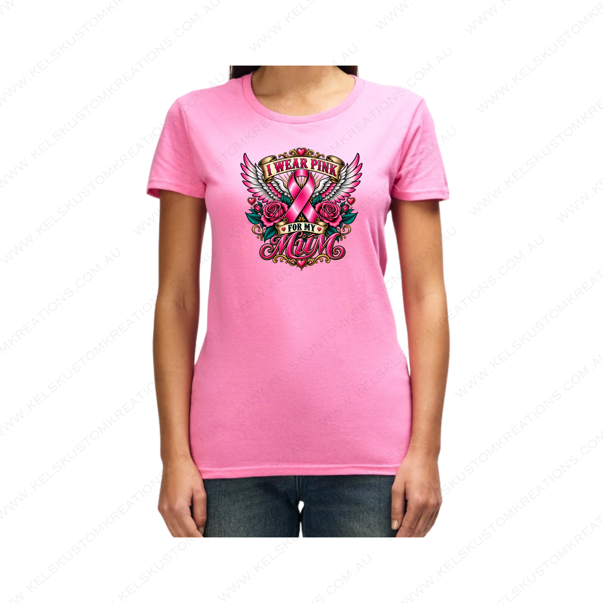I Wear Pink for My Mum | Breast Cancer Awareness Mum Support Shirt