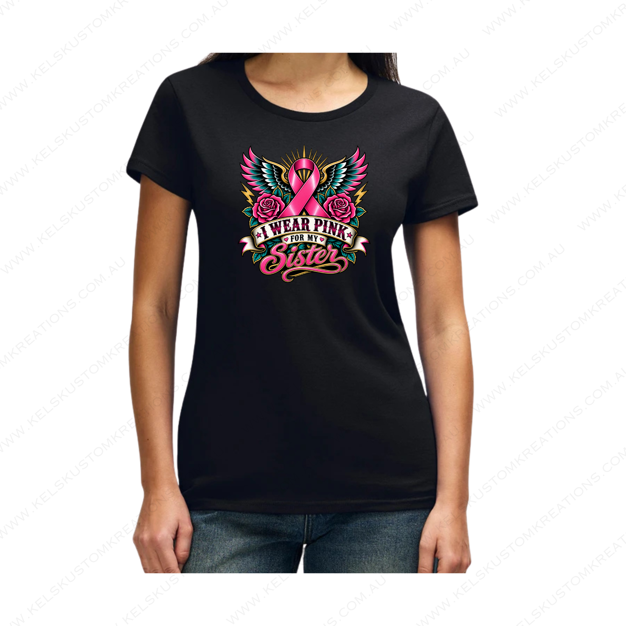 I Wear Pink For My Sister - Black.png