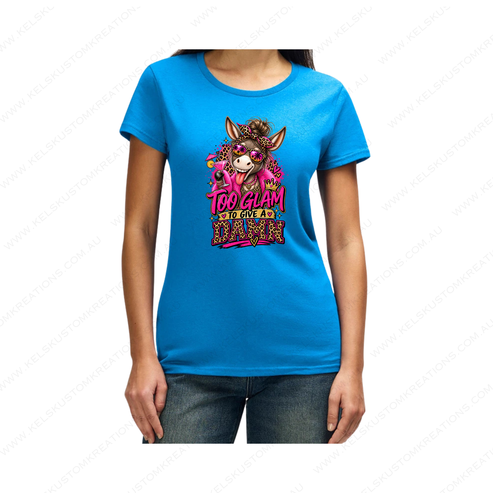 Too Glam To Give A Dam Donkey - Sapphire.png