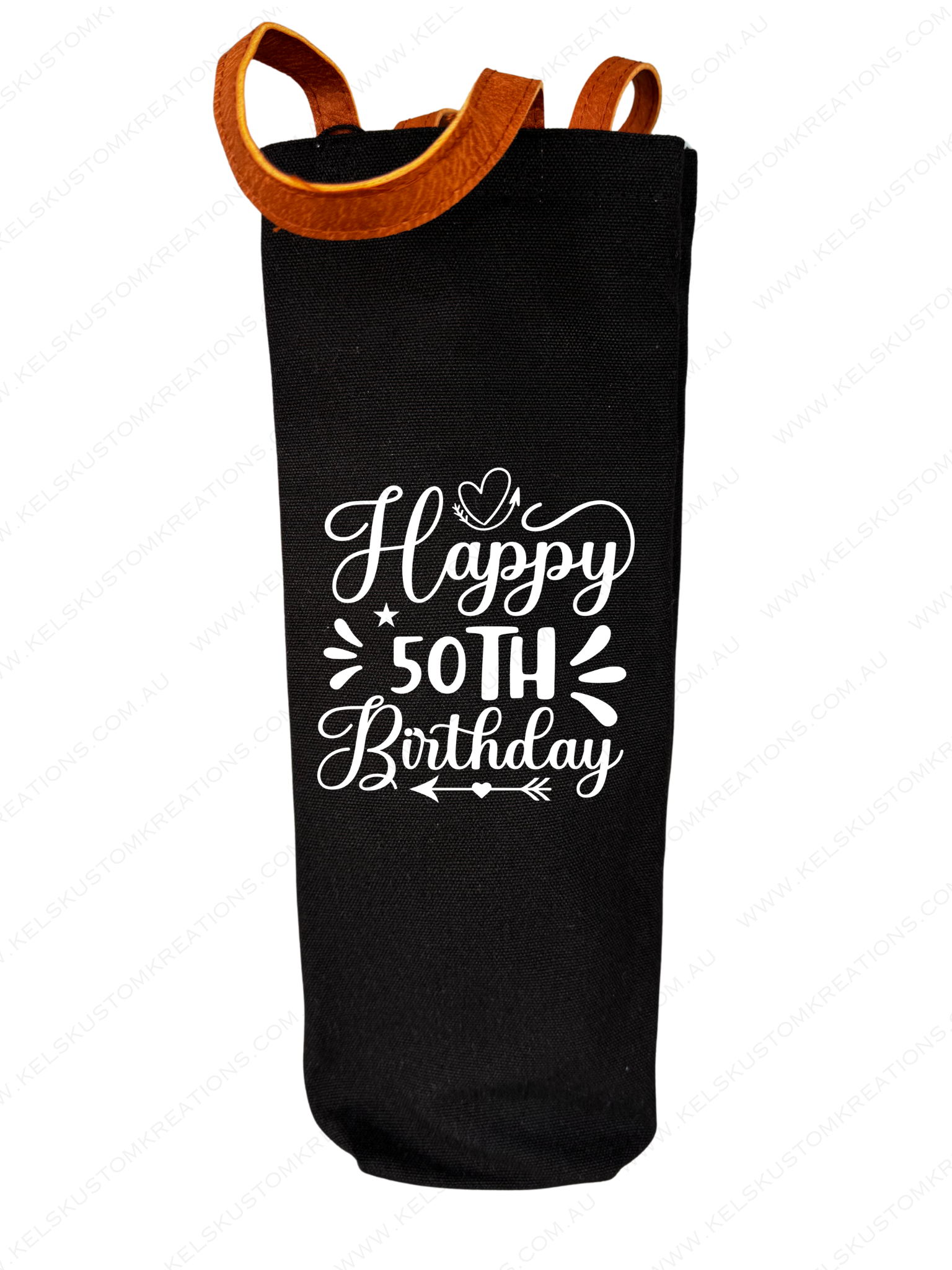 Canvas Bottle Bag - Happy 50th White (2).png