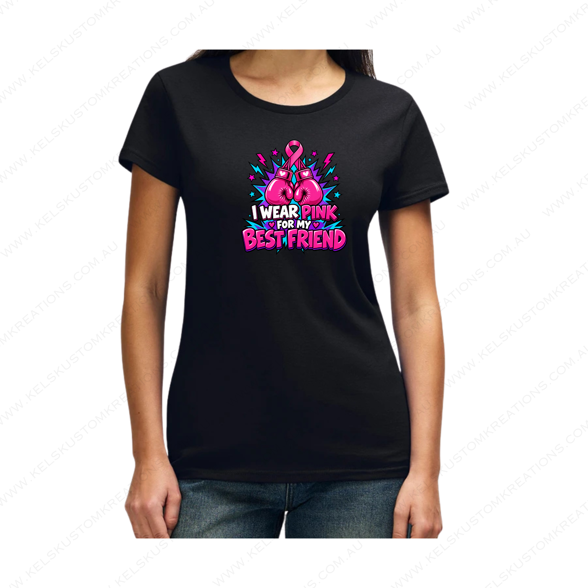 I Wear Pink For My Best Friend-3 - Black.png
