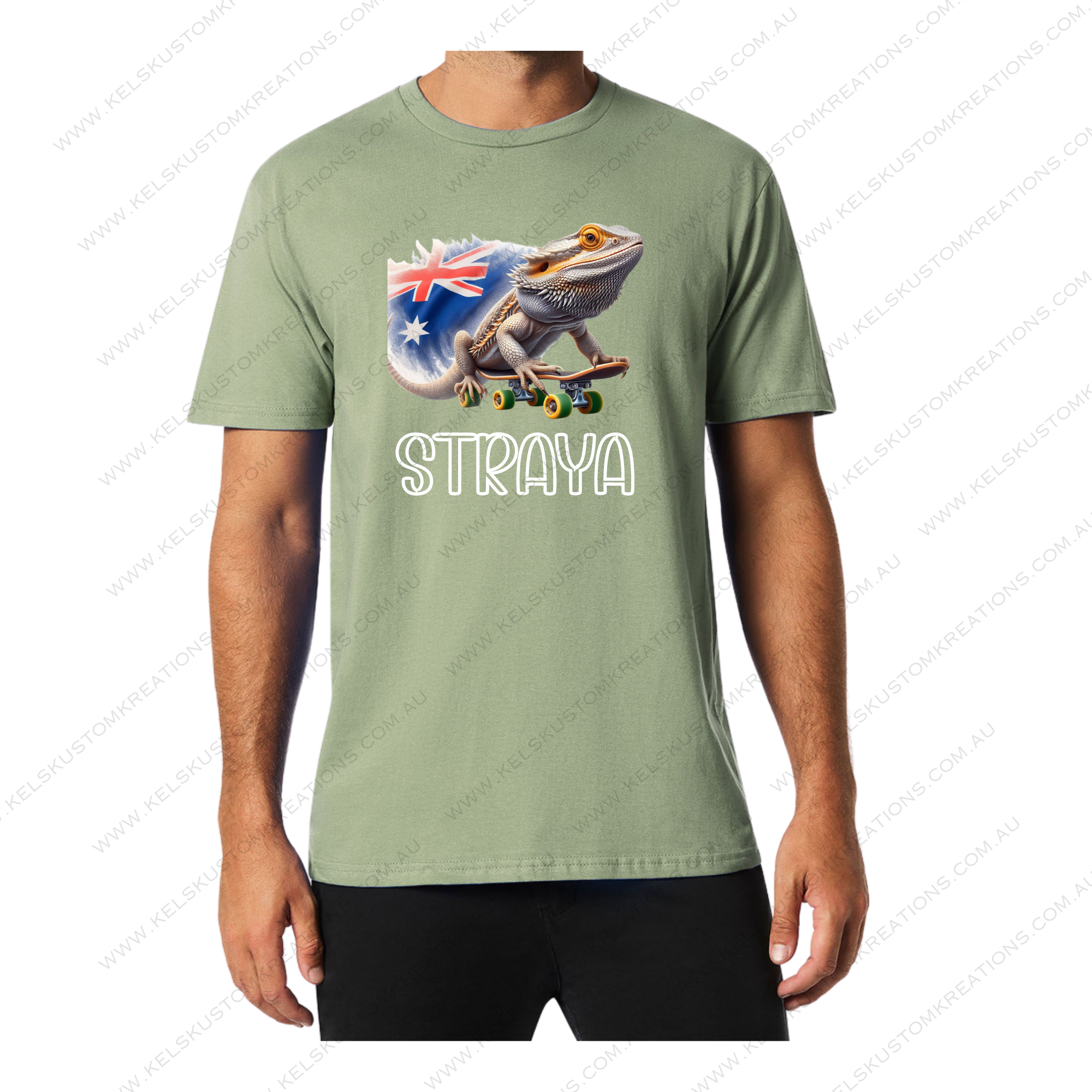 Bearded Dragon on a Skateboard Straya - Sage.png