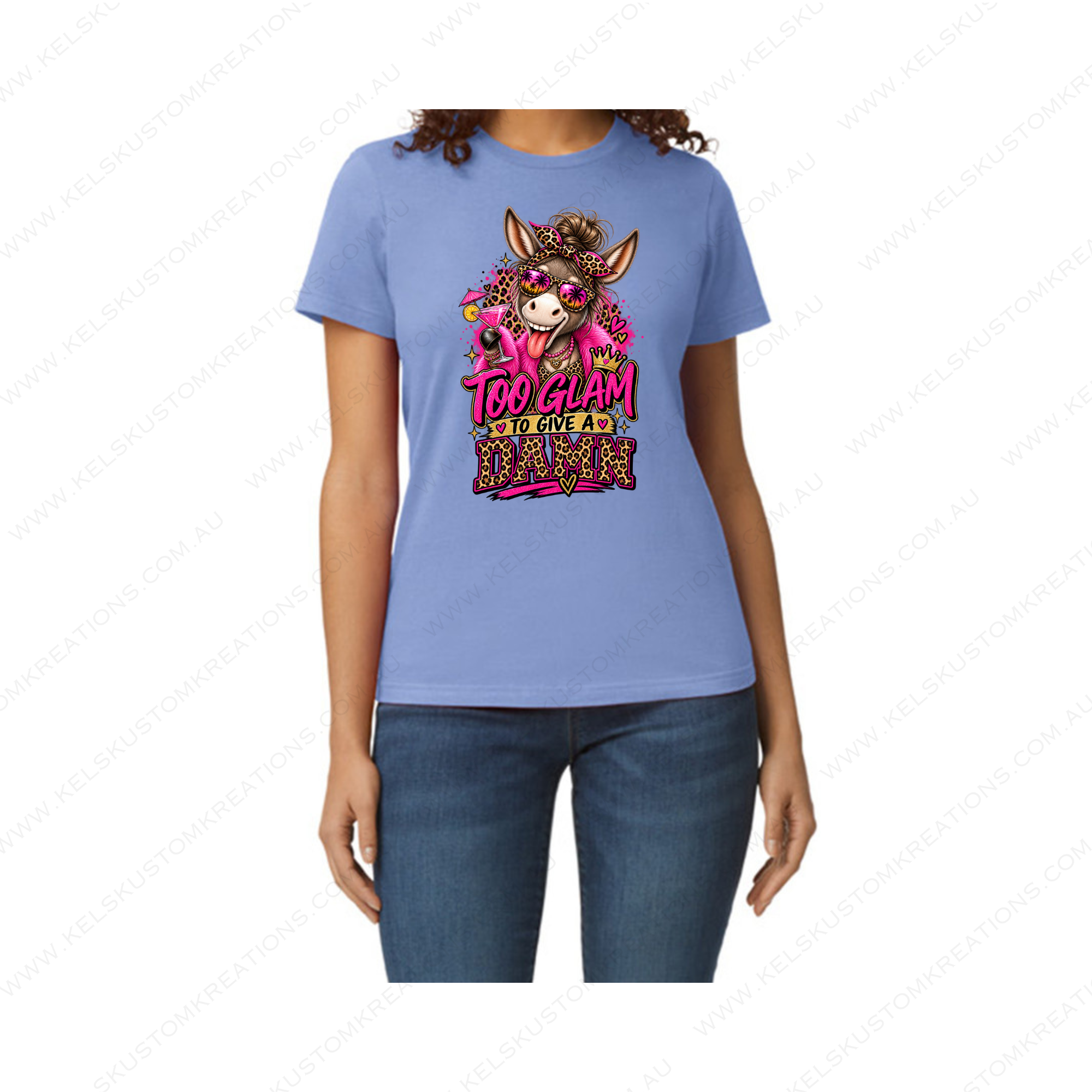 Too Glam To Give A Dam Donkey - Violet.png
