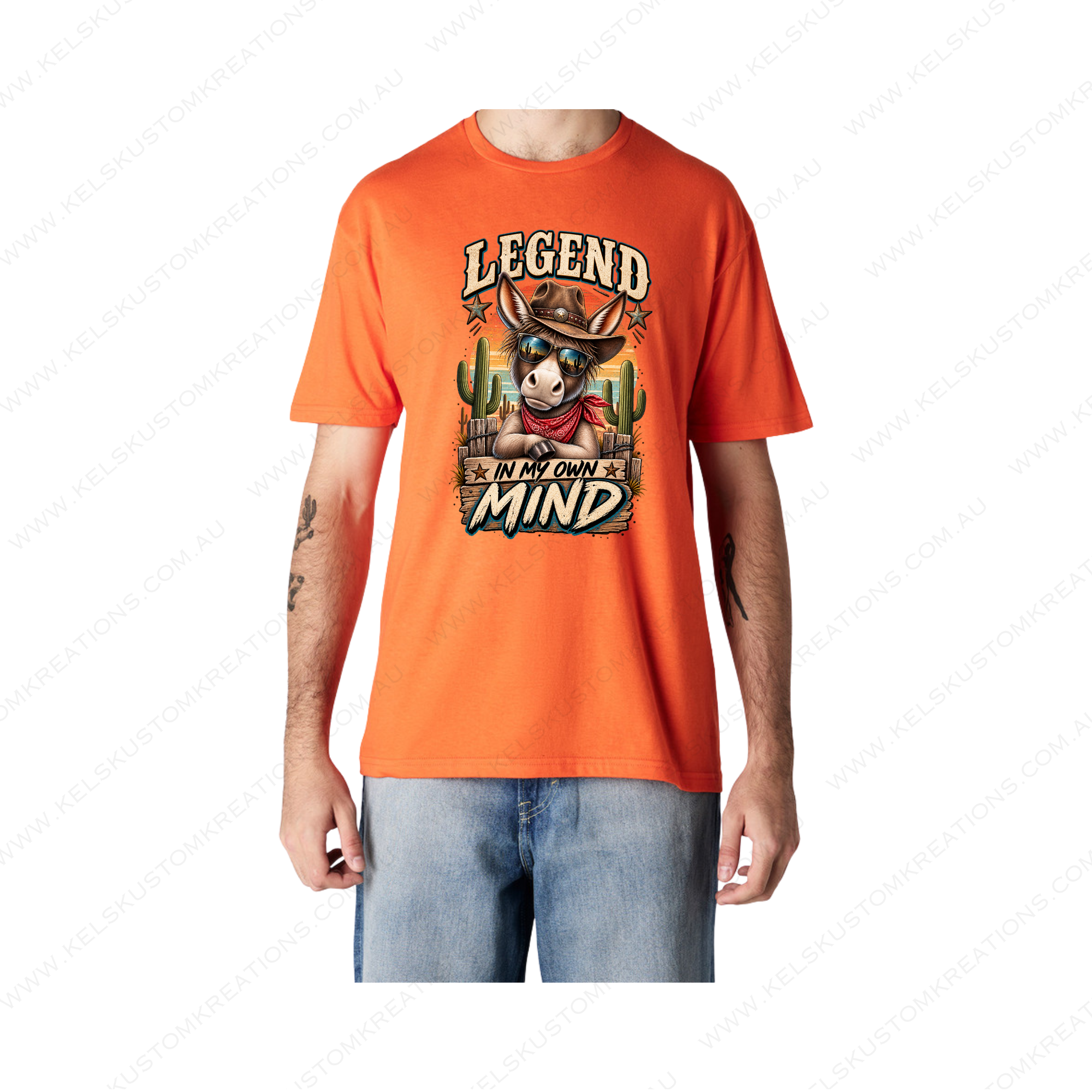 Legend in my own Mind Donkey - Orange.png