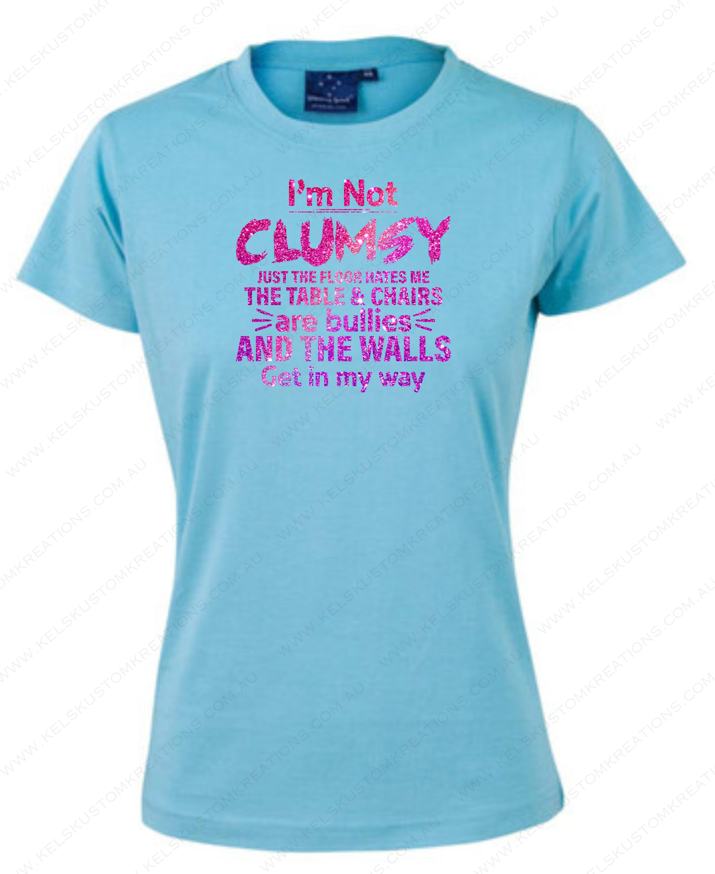 I'm not clumsy - Light Blue.png