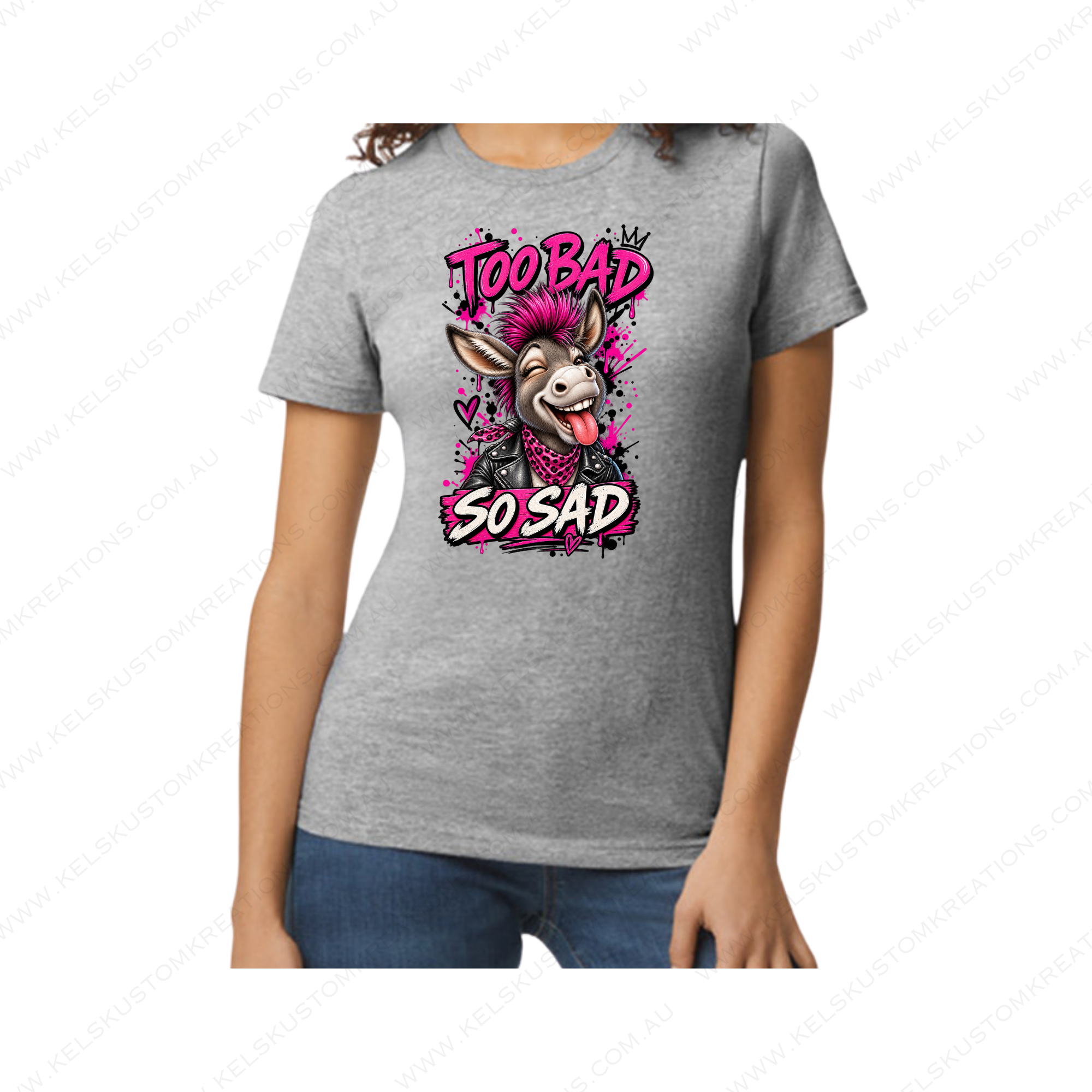 Too Bad So Sad Donkey - Sport Grey.png