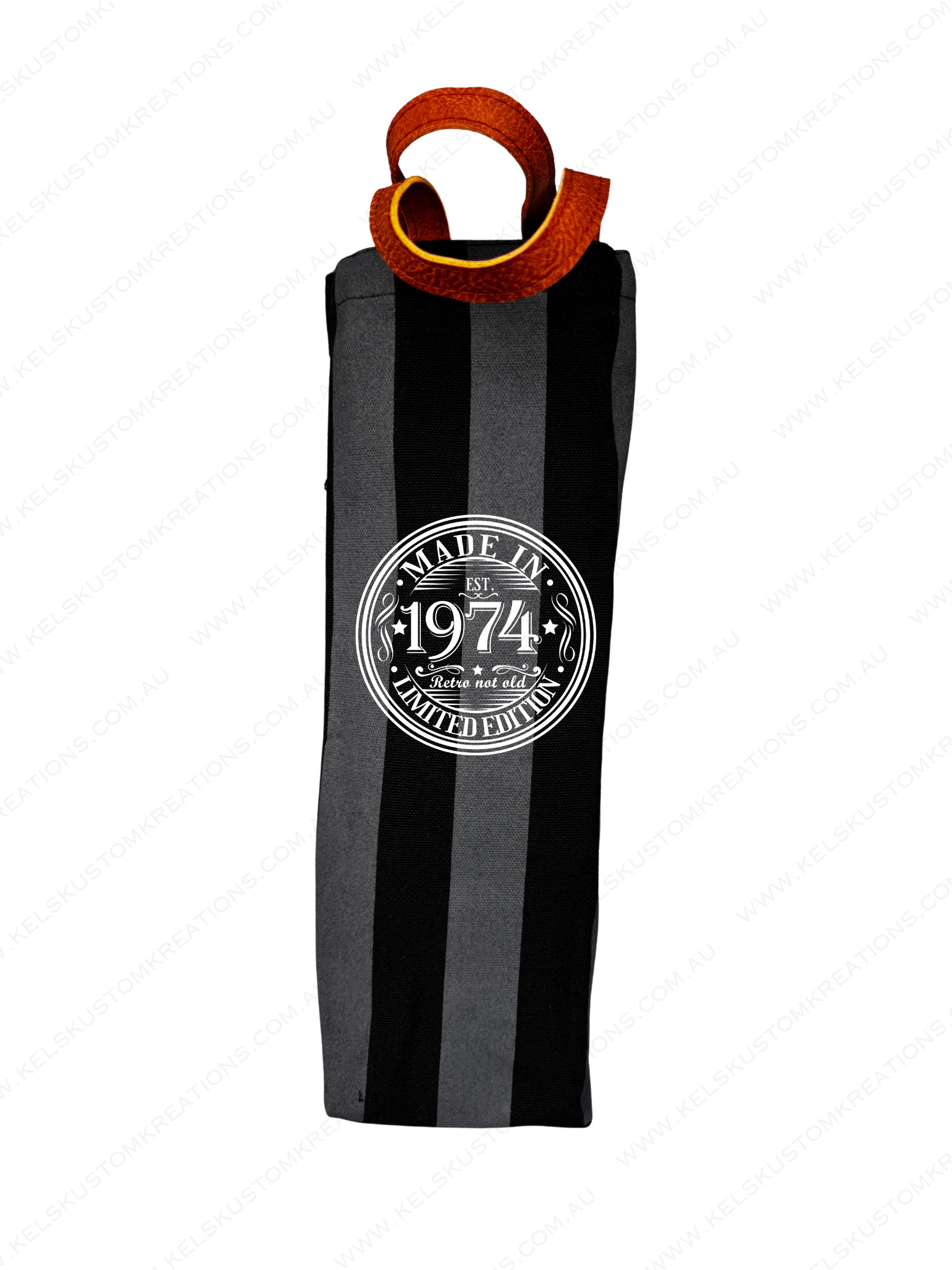 Stripe Canvas Bottle Bag - 1974 White.png