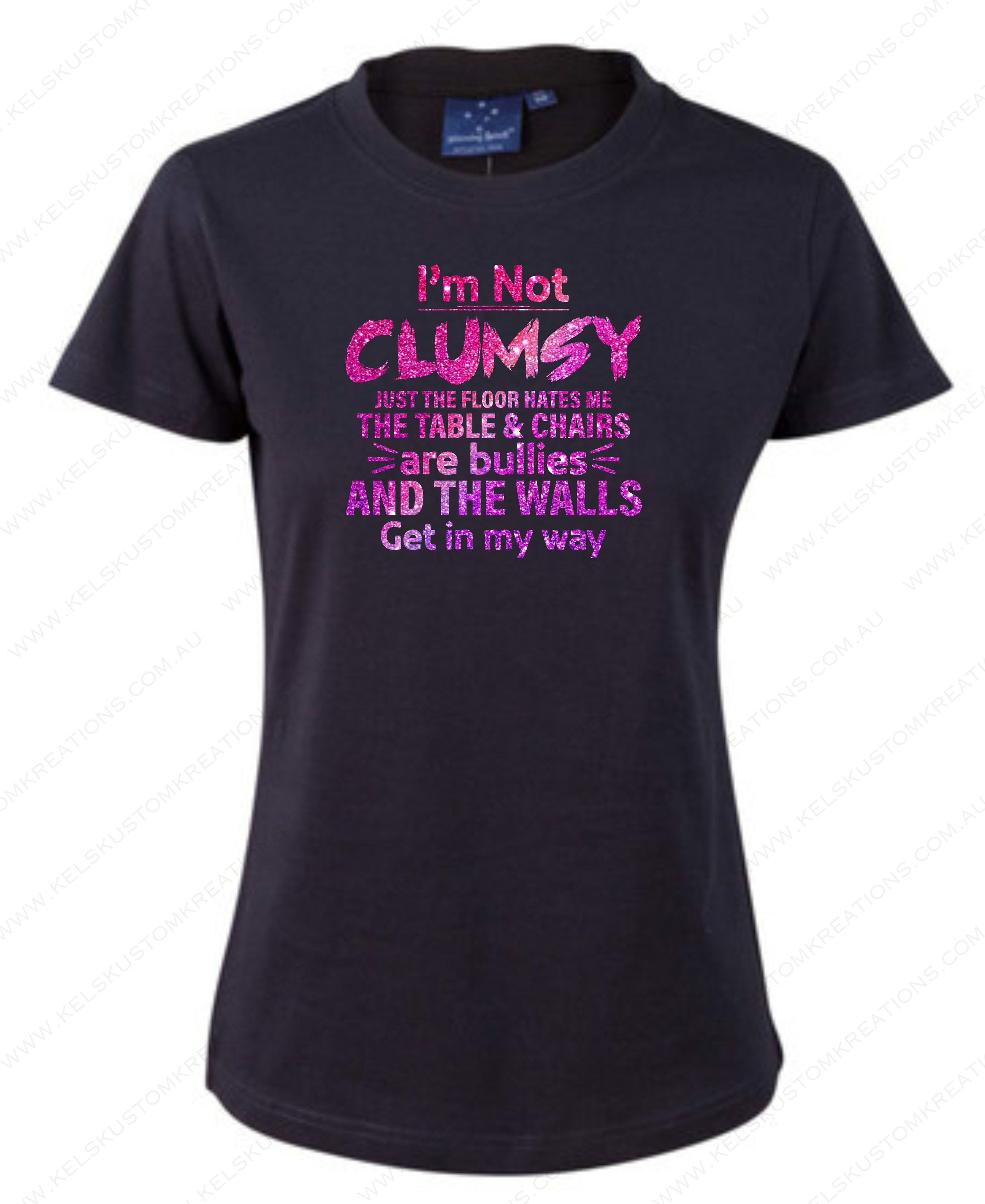 I'm not clumsy - Navy.png