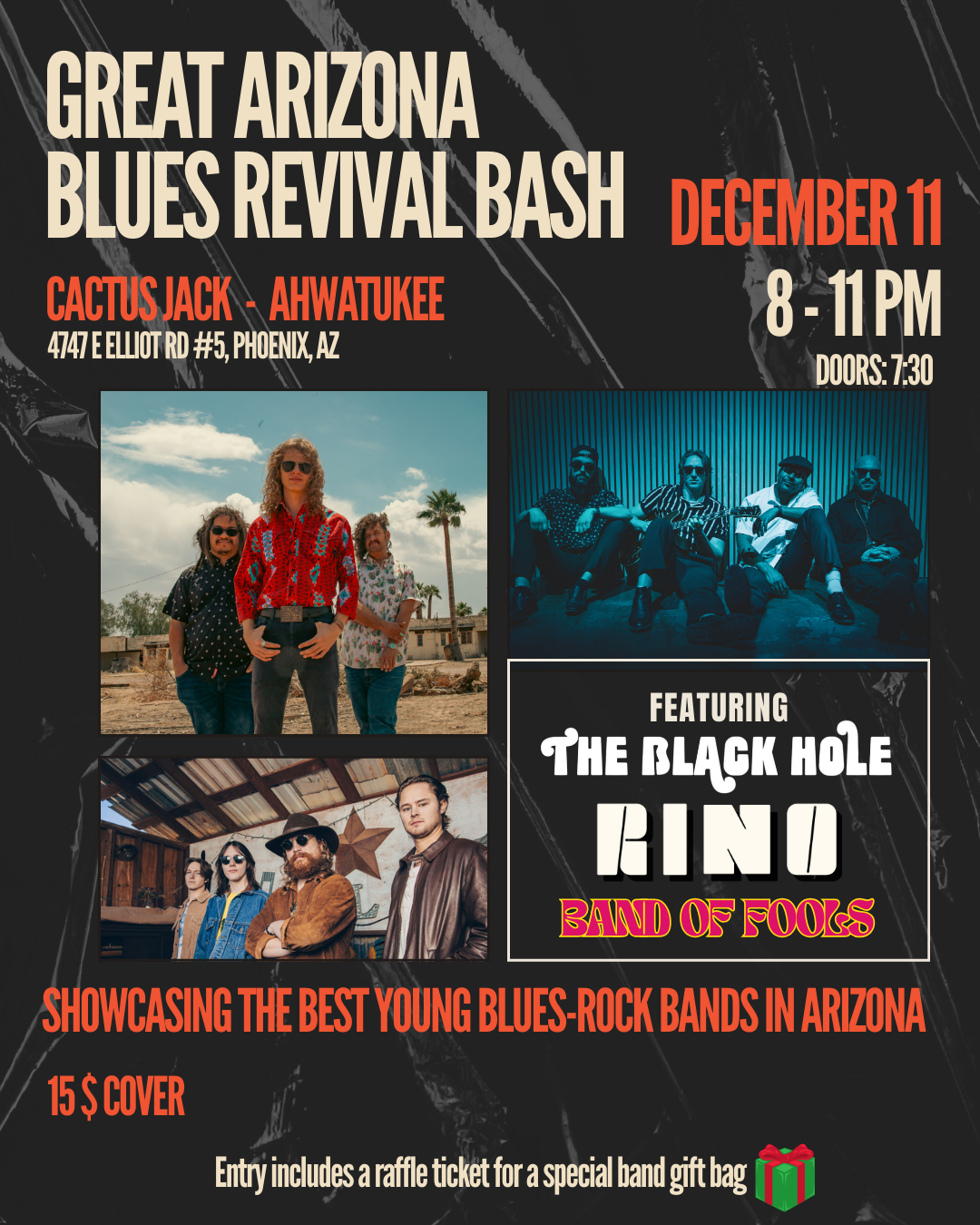 Arizona great blues revival bash with Band of fools and The black hole