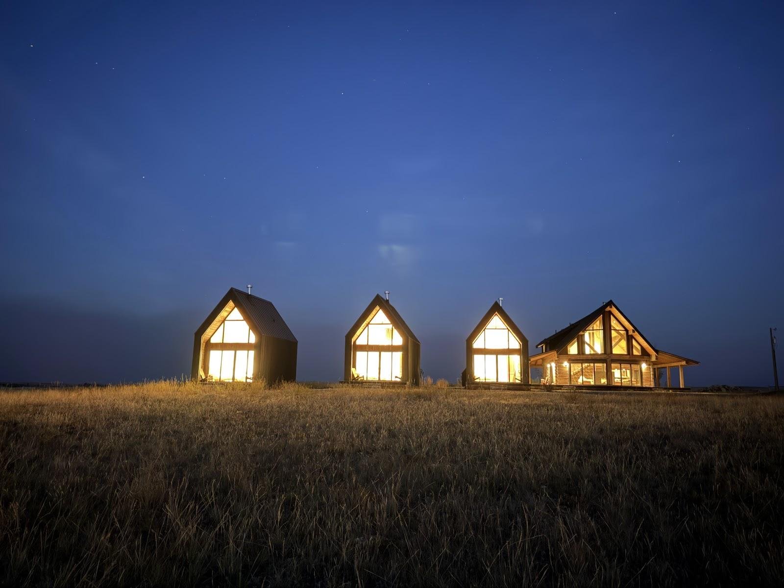 Reed Retreat custom residence on open ground in Reed Point, Montana