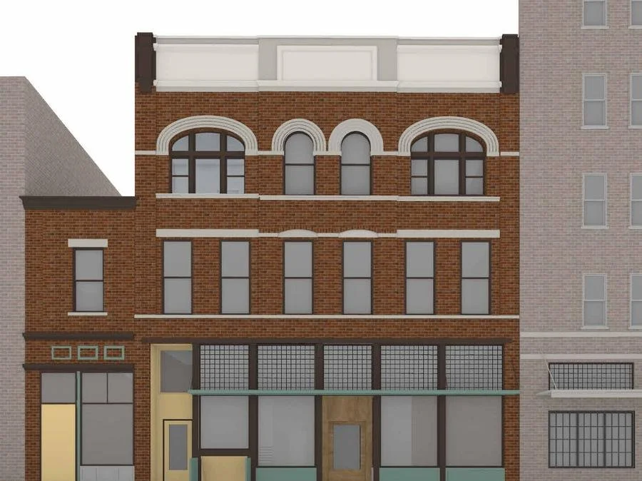 Design rendering of the Thornton Hotel remodel in downtown Butte, Montana