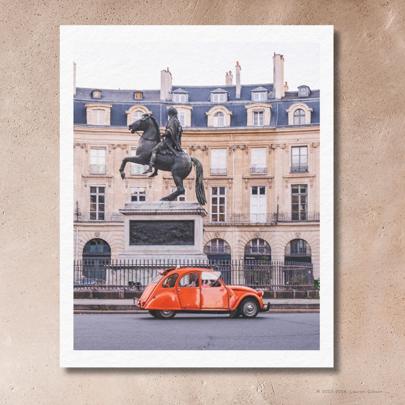 8x10-Place-des-Victoires-n.3-Orange-Vintage-Car-Paper-Print.jpg