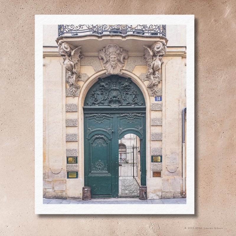 8x10-The-Green-Door-Ile-Saint-Louis-Paper-Print.jpg