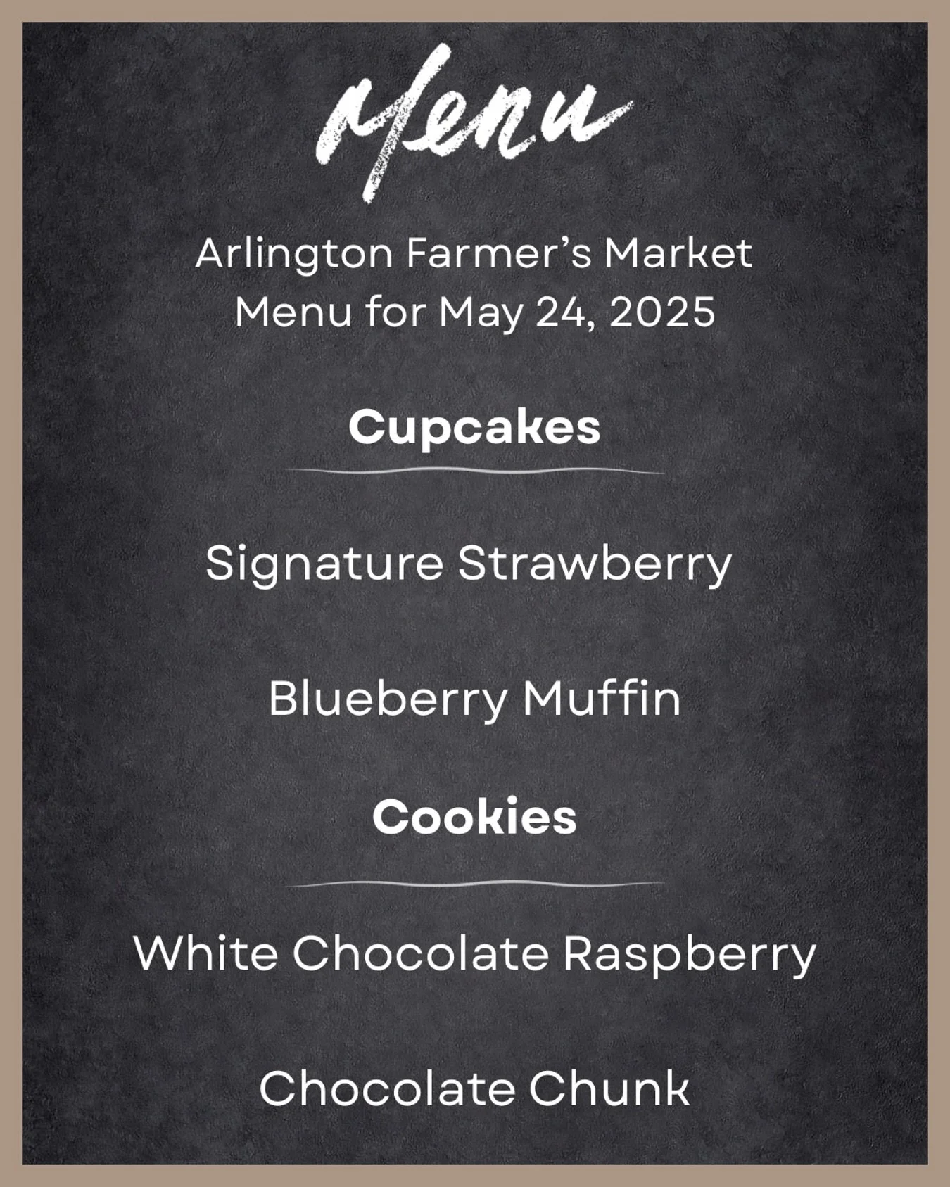 Menu for this weekend! If you missed the muffins last time, here&rsquo;s your chance to see what the hype is all about!

#dallasbaker #glutenfreebaking #glutenfreetreats #glutenfreedessert #gfgoodies #celiacfriendly #fortworthfoodies #dfwfoodies #dal