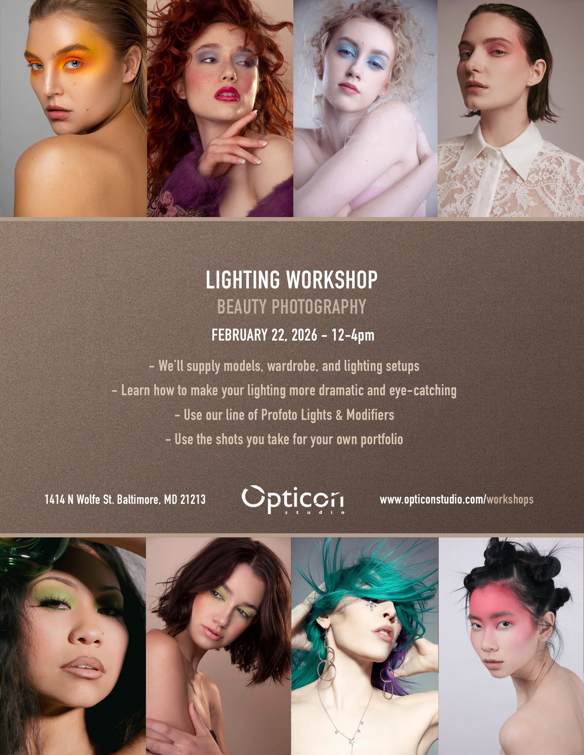 Lighting Workshop - Beauty Photography - 2/22