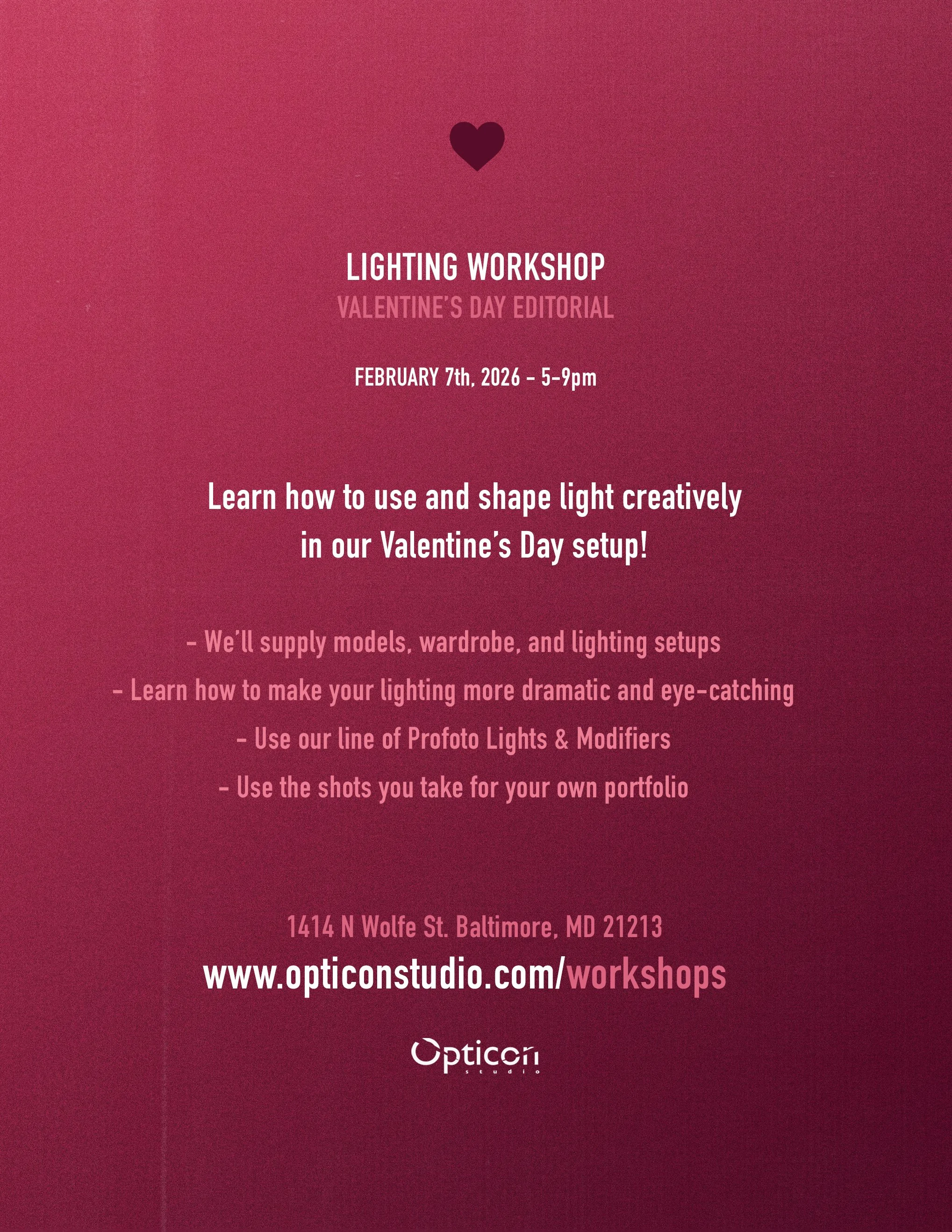 Valentine's Day Editorial Workshop - 2/7