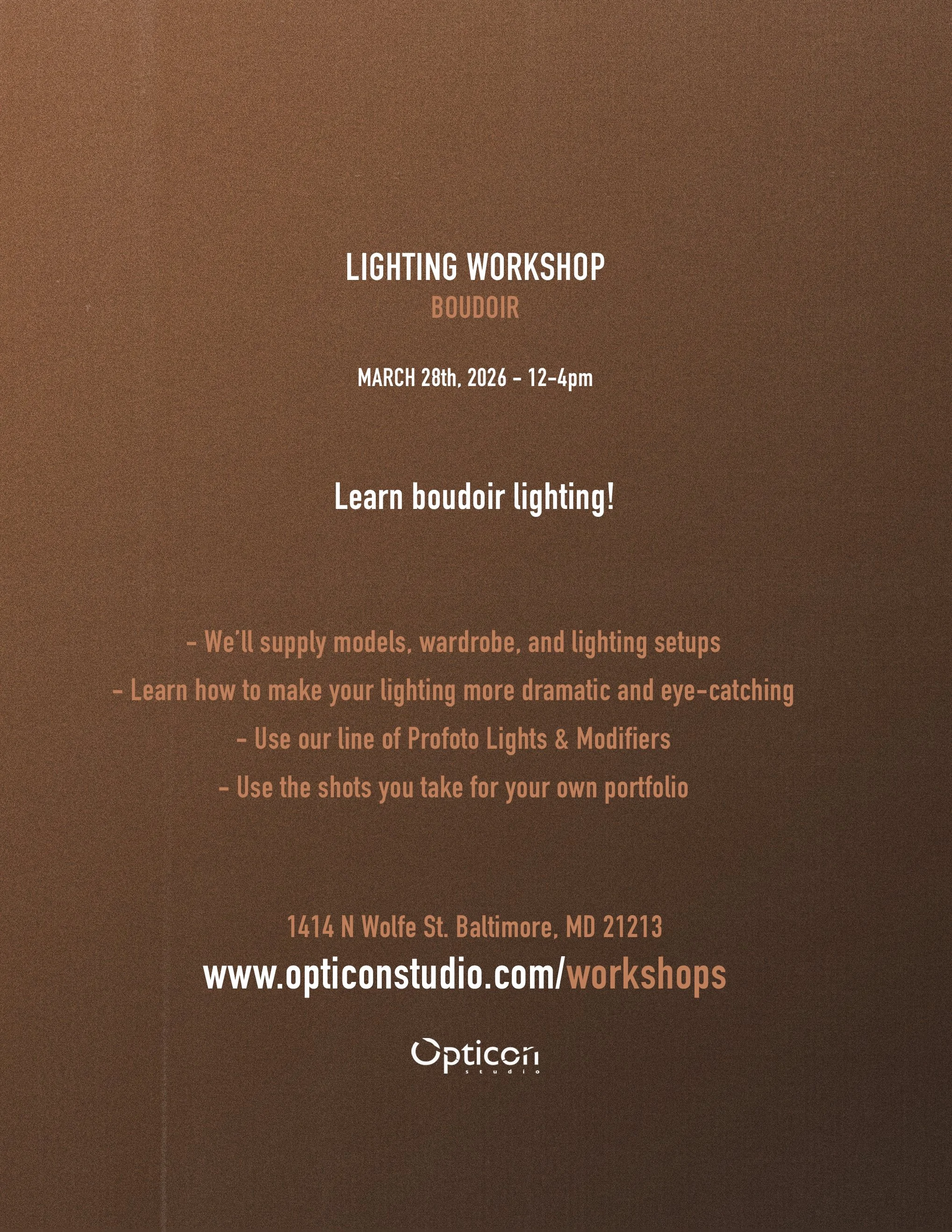 Lighting Workshop - Boudoir - 3/28