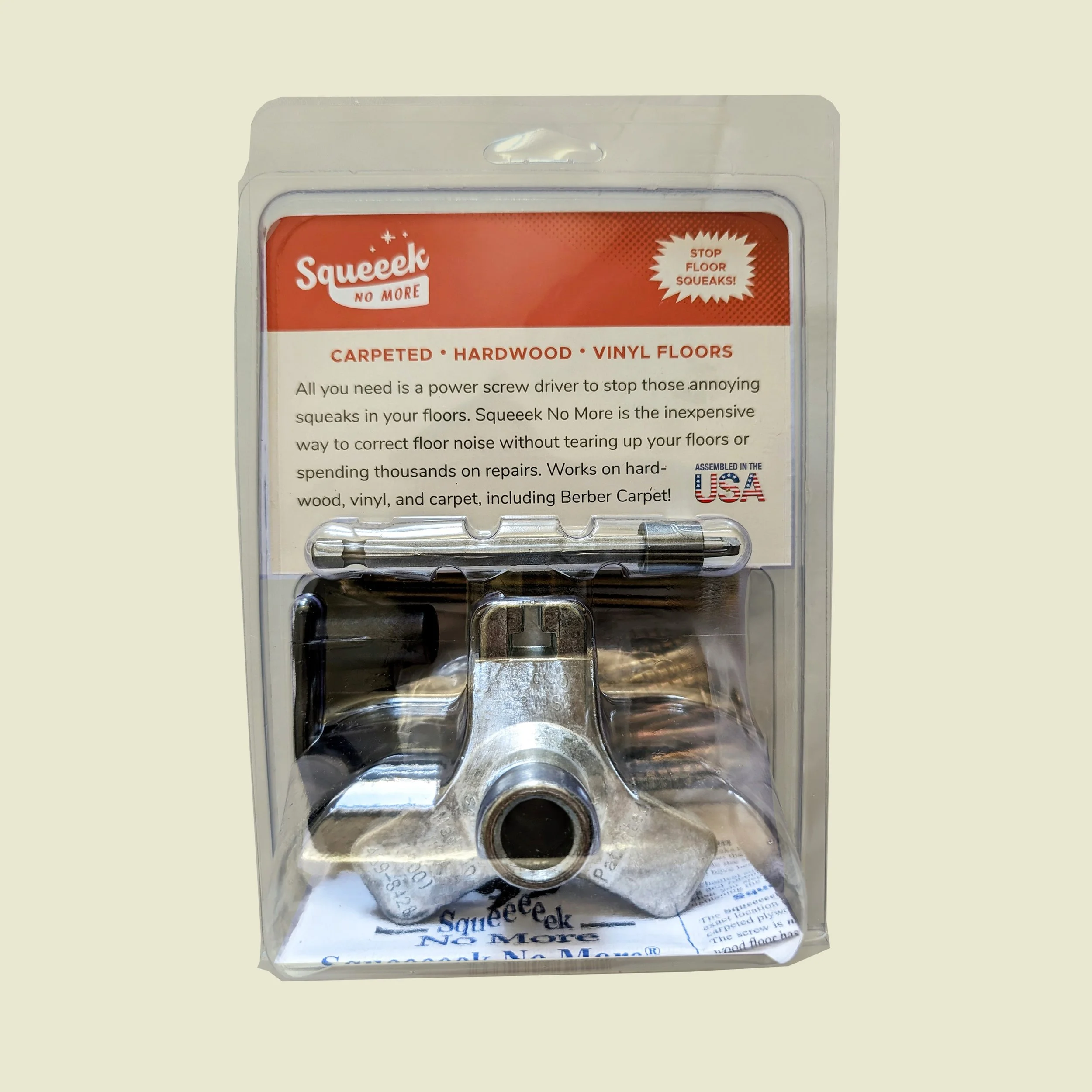 Squeeek No More - Squeaky Floor Repair Kit Squeeek No More