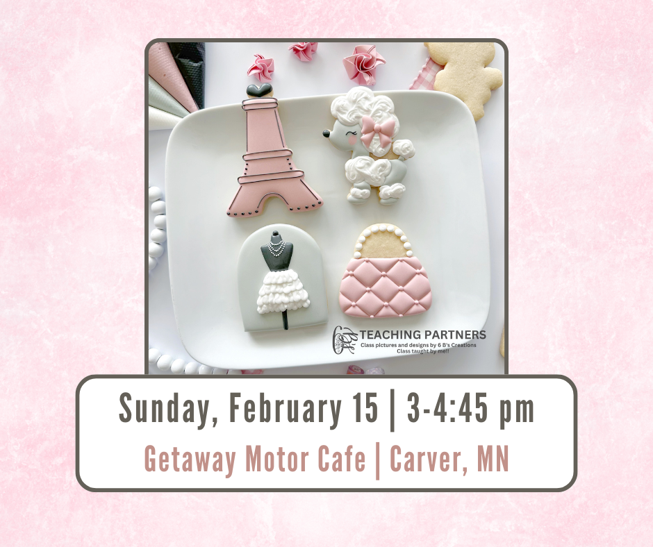 Pretty in Paris Cookie Decorating Class - February 15 | 3:00 - 4:45 PM - Getaway Motor Cafe