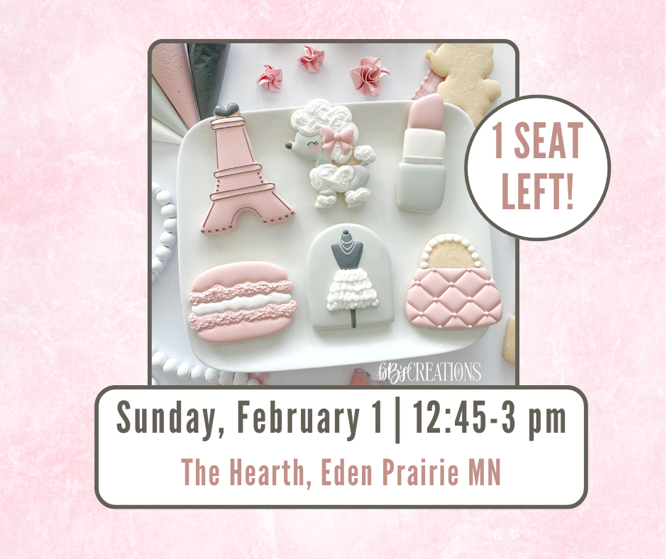 Pretty in Paris Cookie Decorating Class - February 1 | 12:45-3 :00 PM - The Hearth