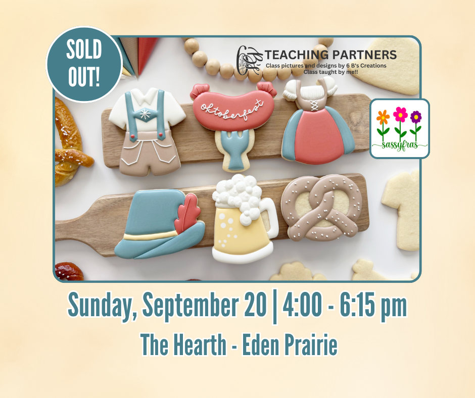 Oktoberfest Cookie Decorating Class - September 20 4:00 - 6:15 PM