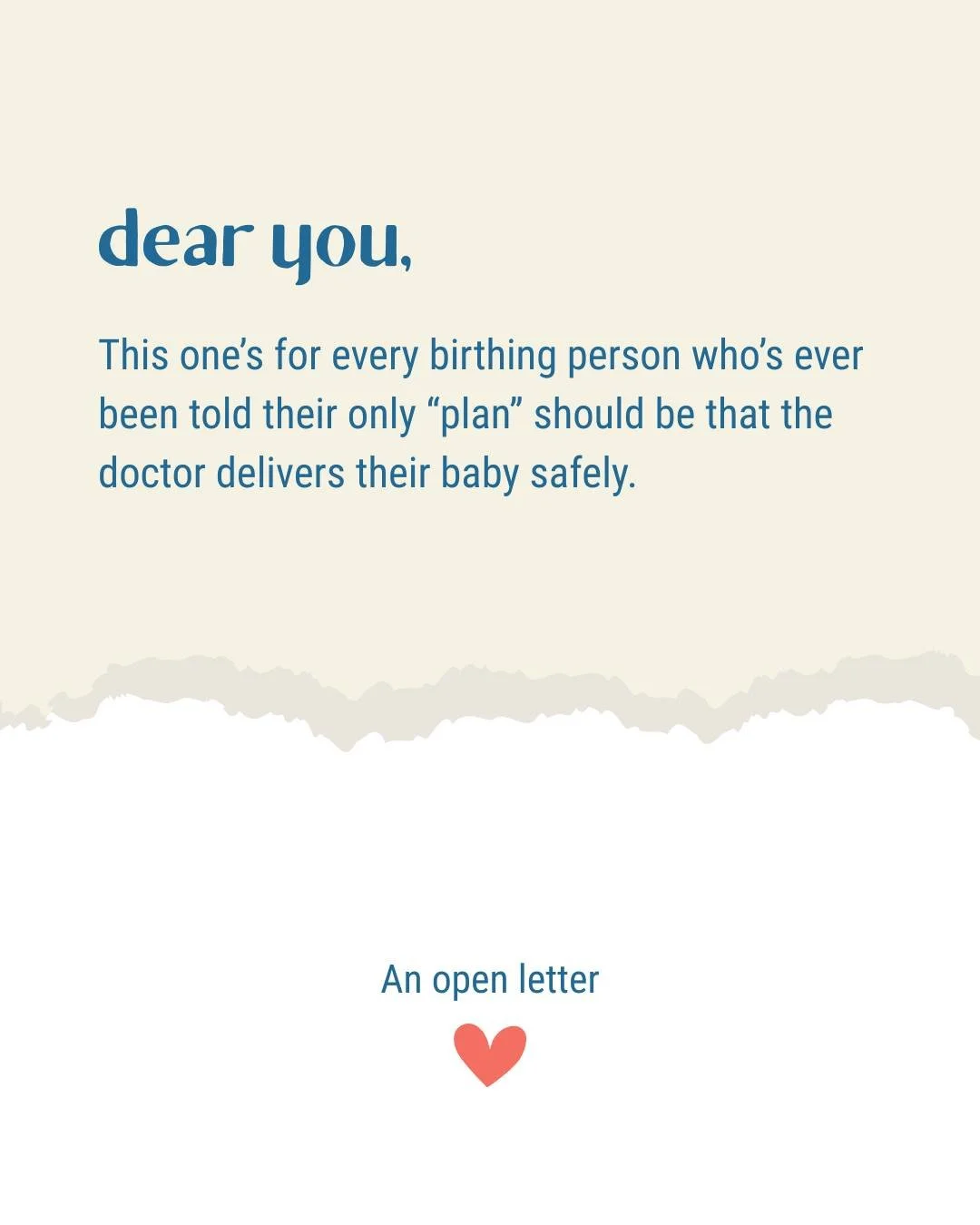 This one&rsquo;s for every birthing person who&rsquo;s been told their only plan should be that &ldquo;the doctor delivers the baby safely.&rdquo;

You are not a vessel. You are a participant.

A birth plan isn&rsquo;t about control &mdash; it&rsquo;