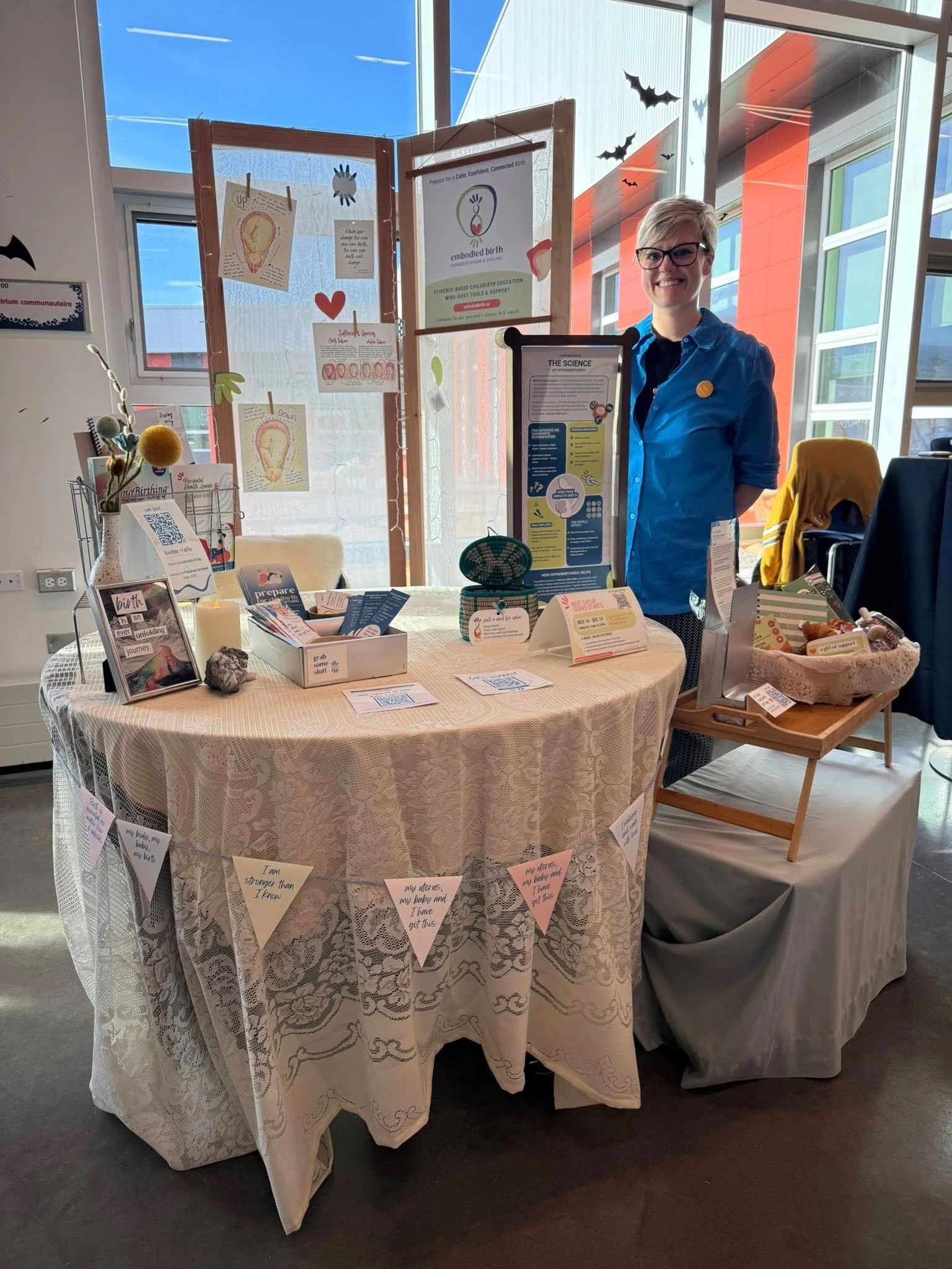 LFeeling so grateful after a beautiful weekend connecting with families at the Yukon Maternity Fair 🌿

If you missed my workshop, we talked about how birth isn&rsquo;t just physical &mdash; it&rsquo;s a conversation between your mind, body, and envi