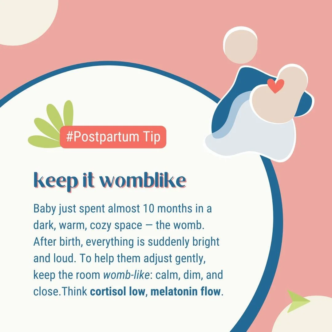 In those first few weeks after birth both you and your baby are adjusting to life outside the womb. 

Think: Your baby has just left a dark, warm, rhythmic world, and you&rsquo;ve entered your own transition &mdash; from carrying baby inside to holdi