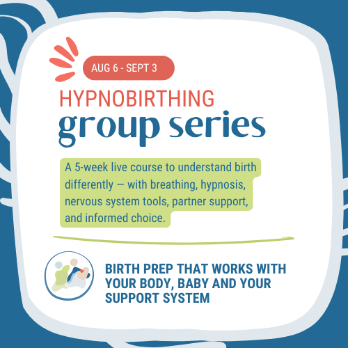 5-week hypnobirthing group series