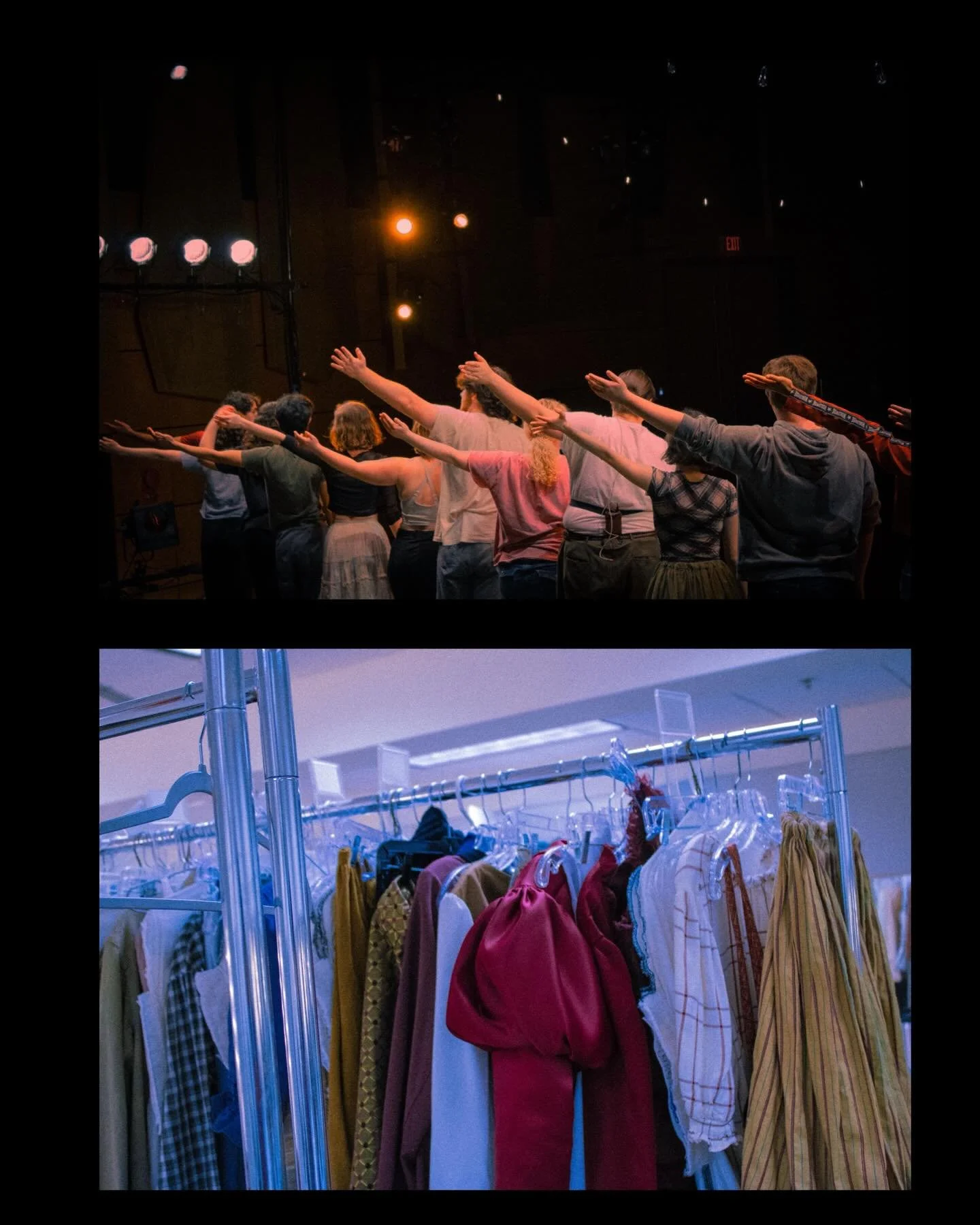 posting some of my college my archive ~ 

Backstage at American University DPA Production, Spring Awakening, Spring 2024 &lt;3