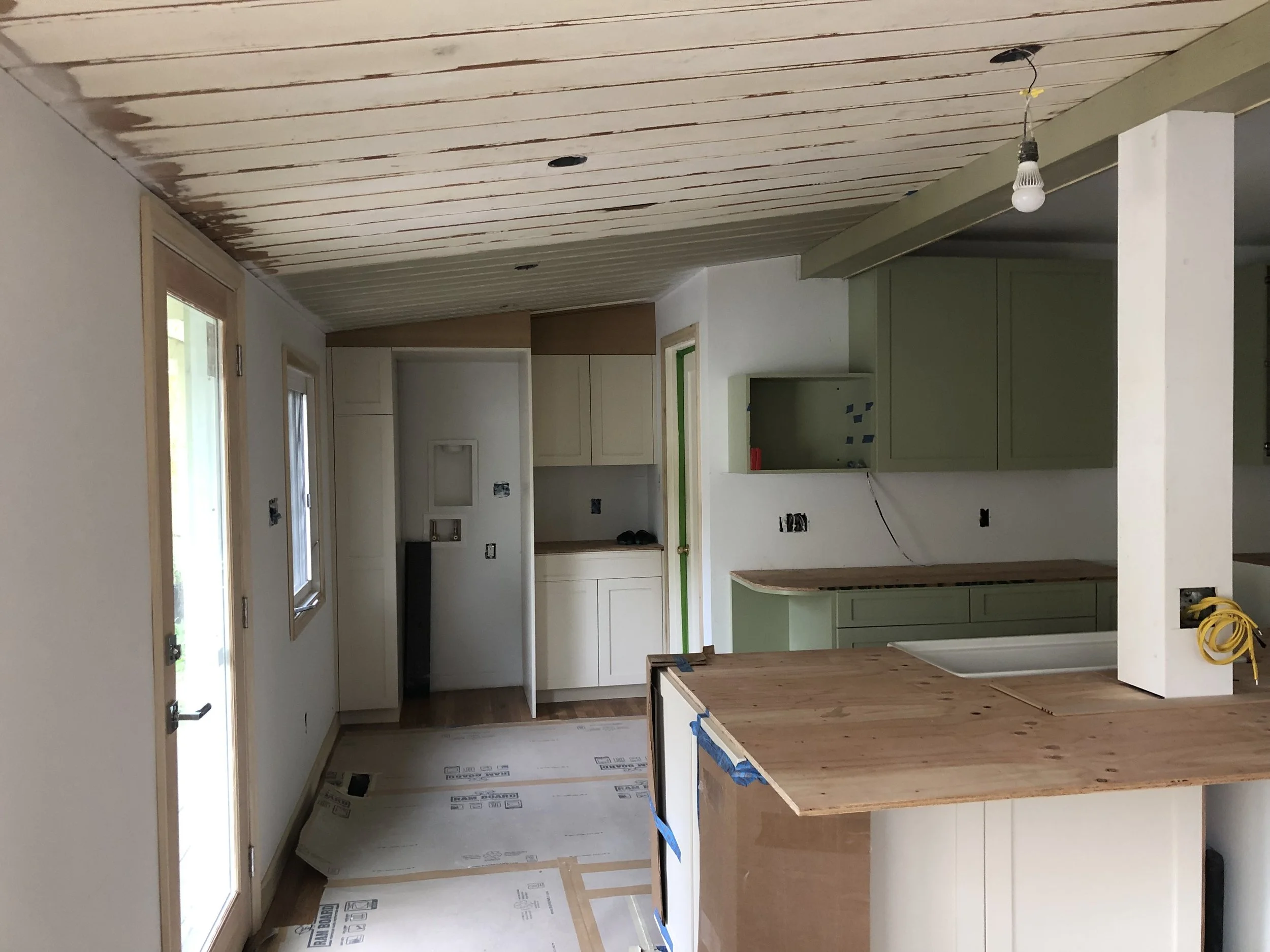Kitchen remodel under construction