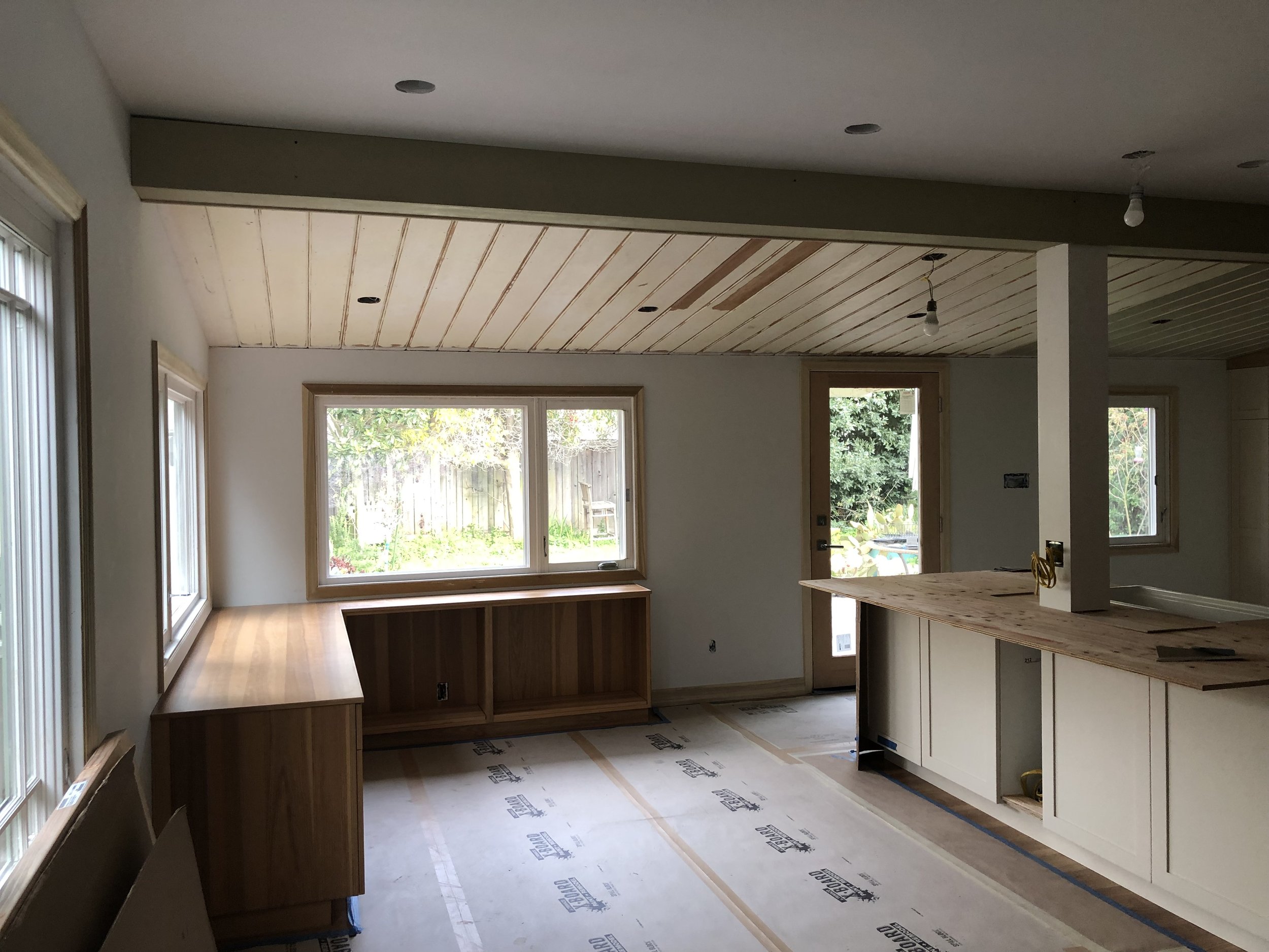 Kitchen remodel under construction