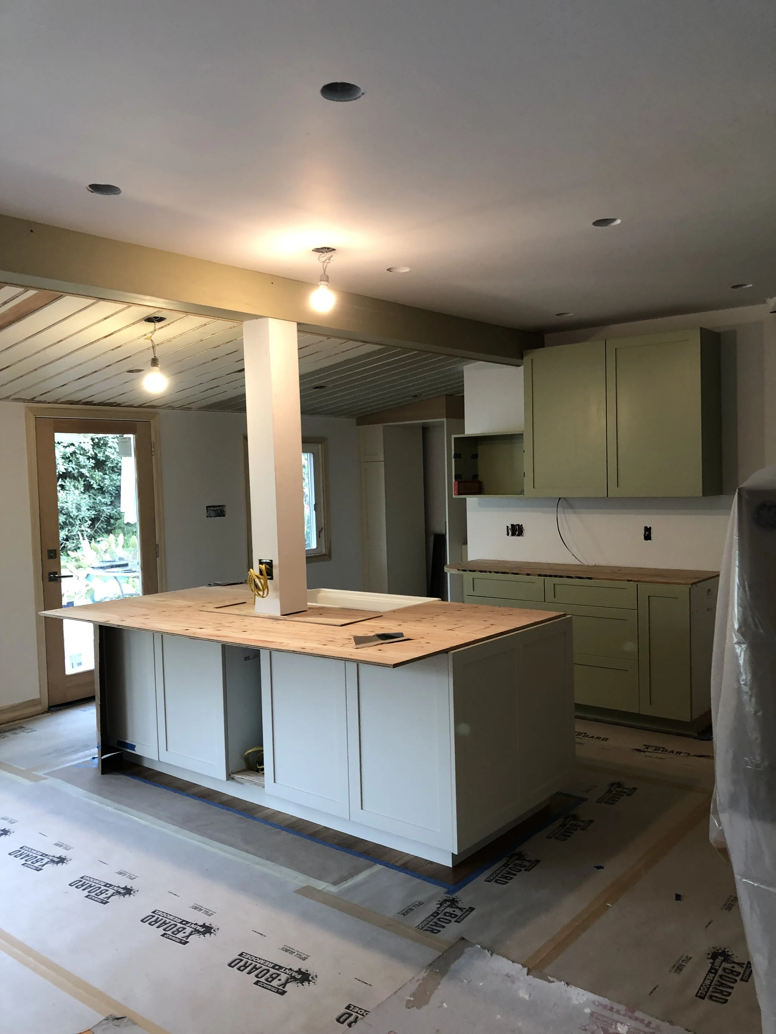 Kitchen remodel under construction
