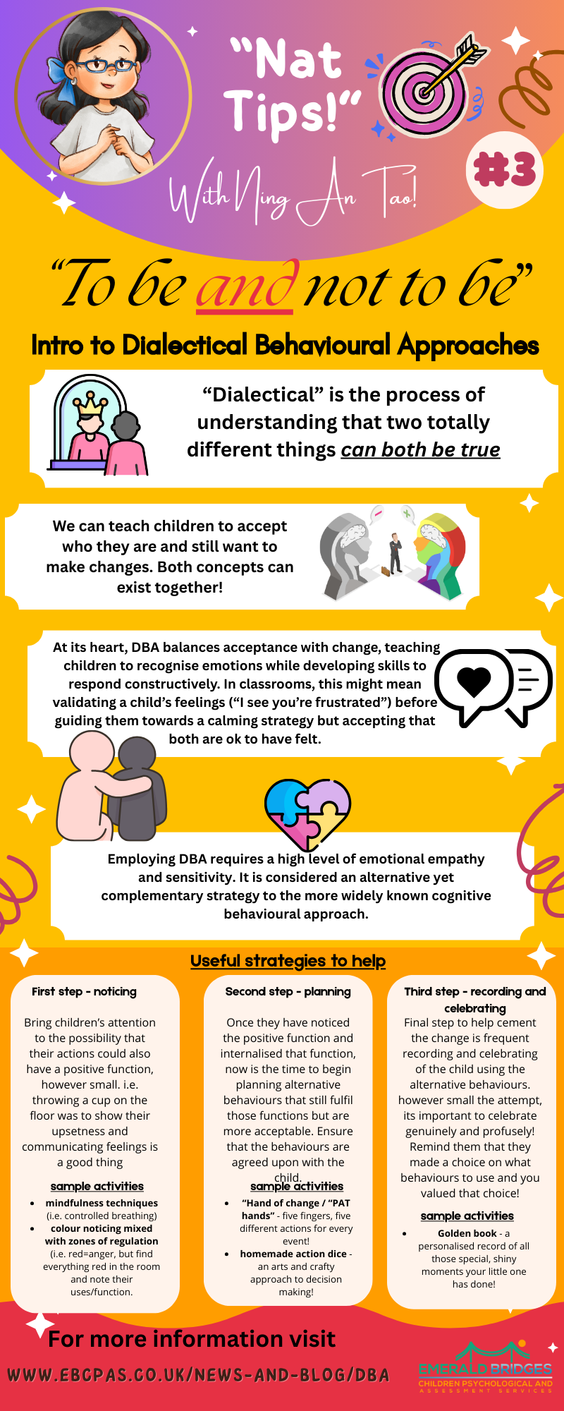 NAT tips#3 Dialectical behavioural approaches. Copyright Emerald Bridges CPAS.