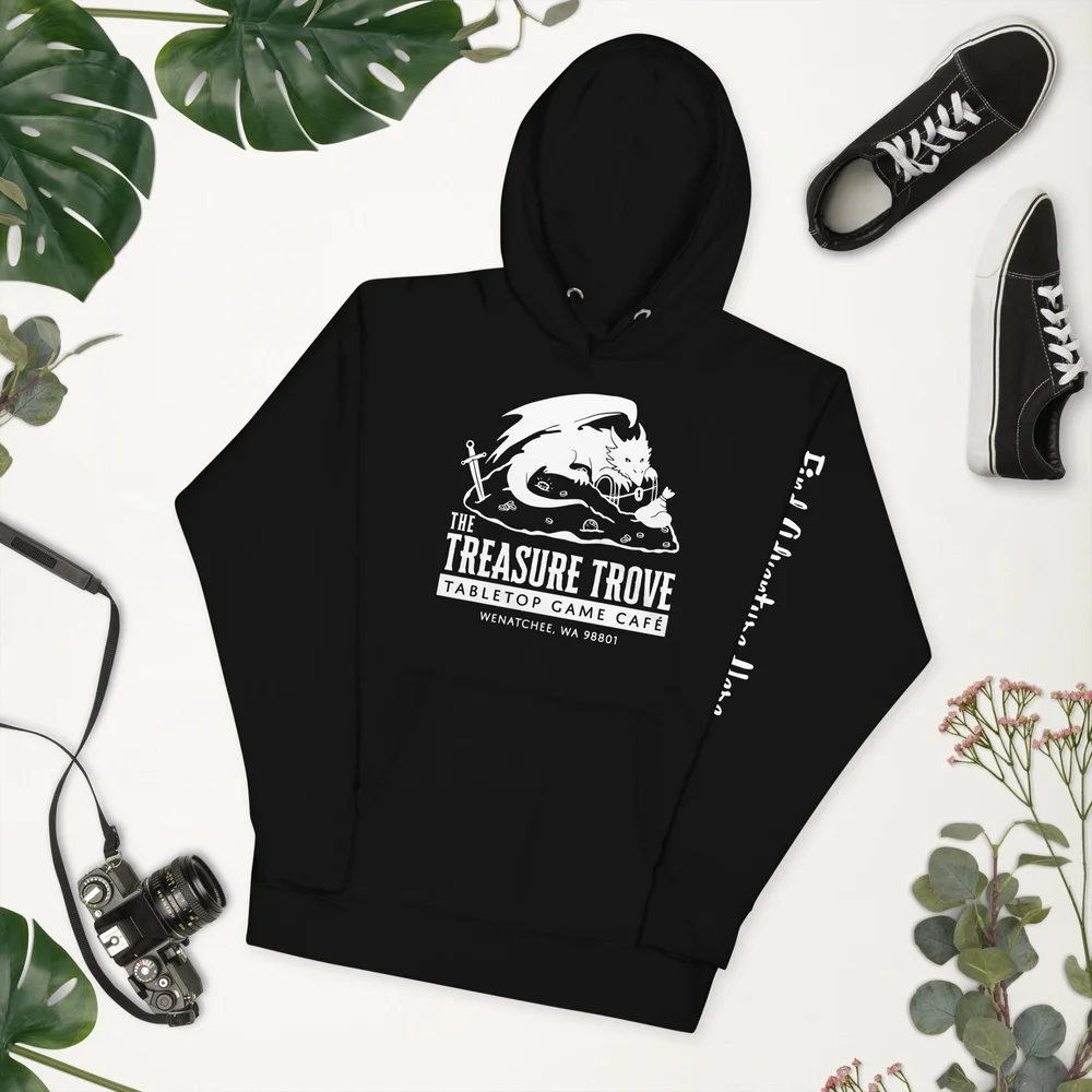 TTT Dragon Logo Hoodie (with arm detail) — The Treasure Trove Game 