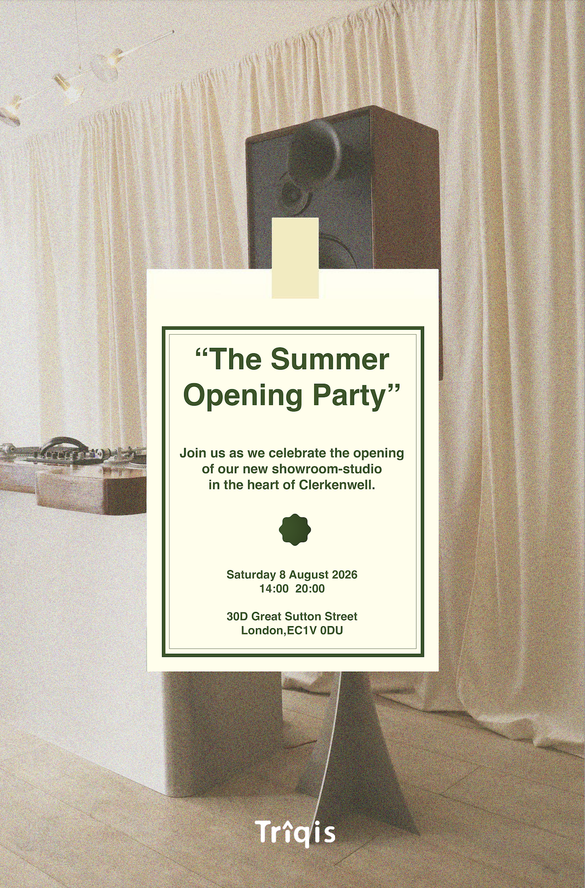 &nbsp;Triqis Studio - The Summer Opening Party