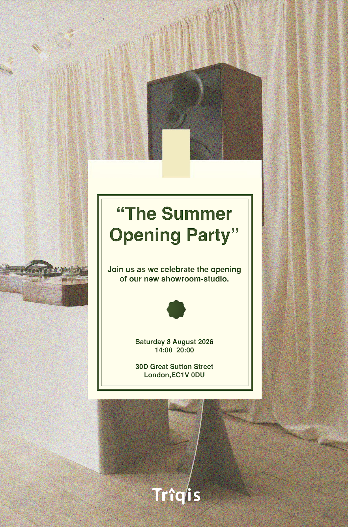 &nbsp;Triqis Studio - The Summer Opening Party