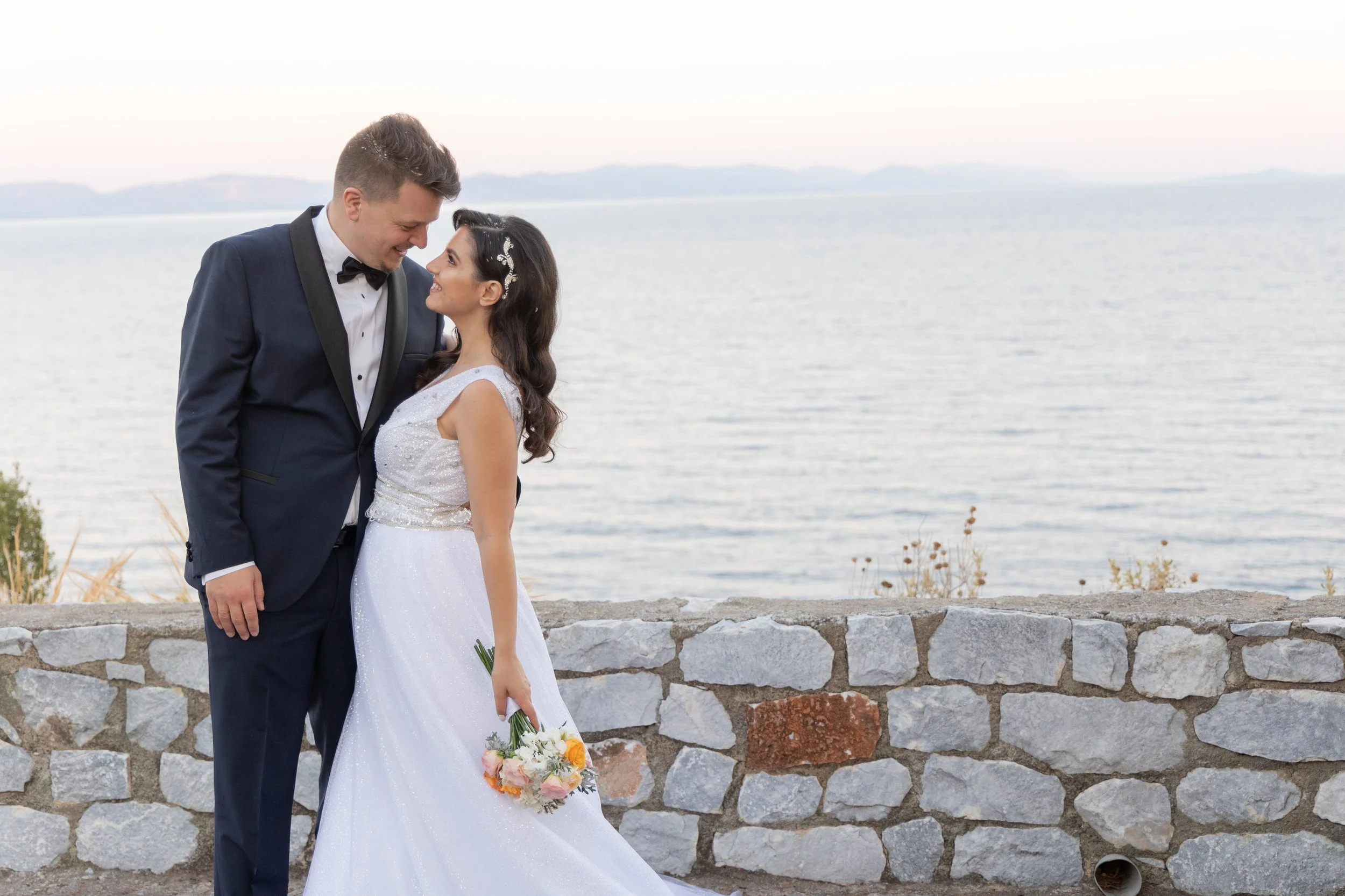 Stavroula & Spiros  Sunset Tones in Gytheio