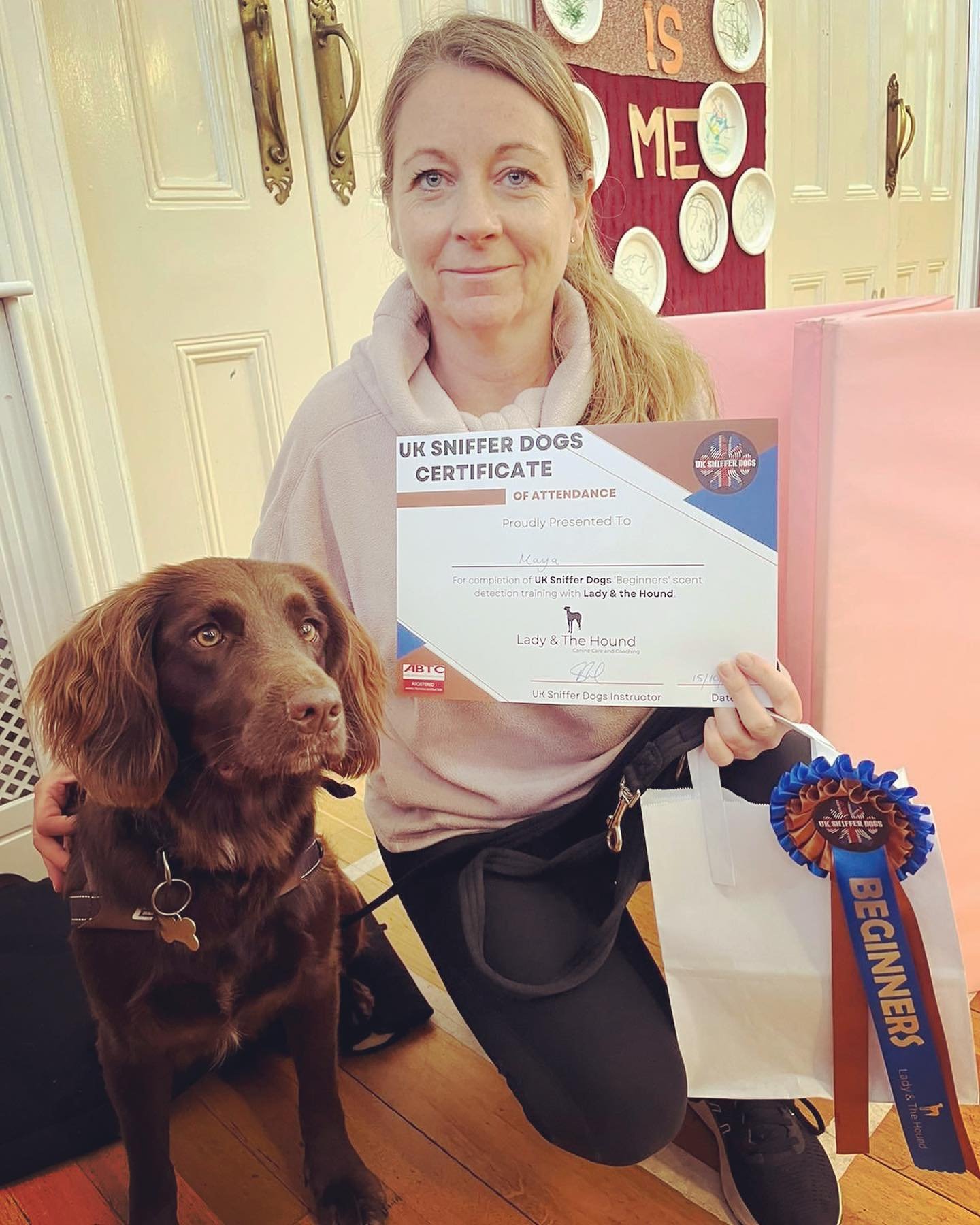 Huge congrats to my girl gang of sniffer dog graduates from Richmond 🎓🎓🎓

So proud of teams 👉🏻

⭐️ Maya (who won first place in the group time trial!)
⭐️ Lucy (our senior gal who at 12 years old nailed second place!)
⭐️ Coco (who gained an excel