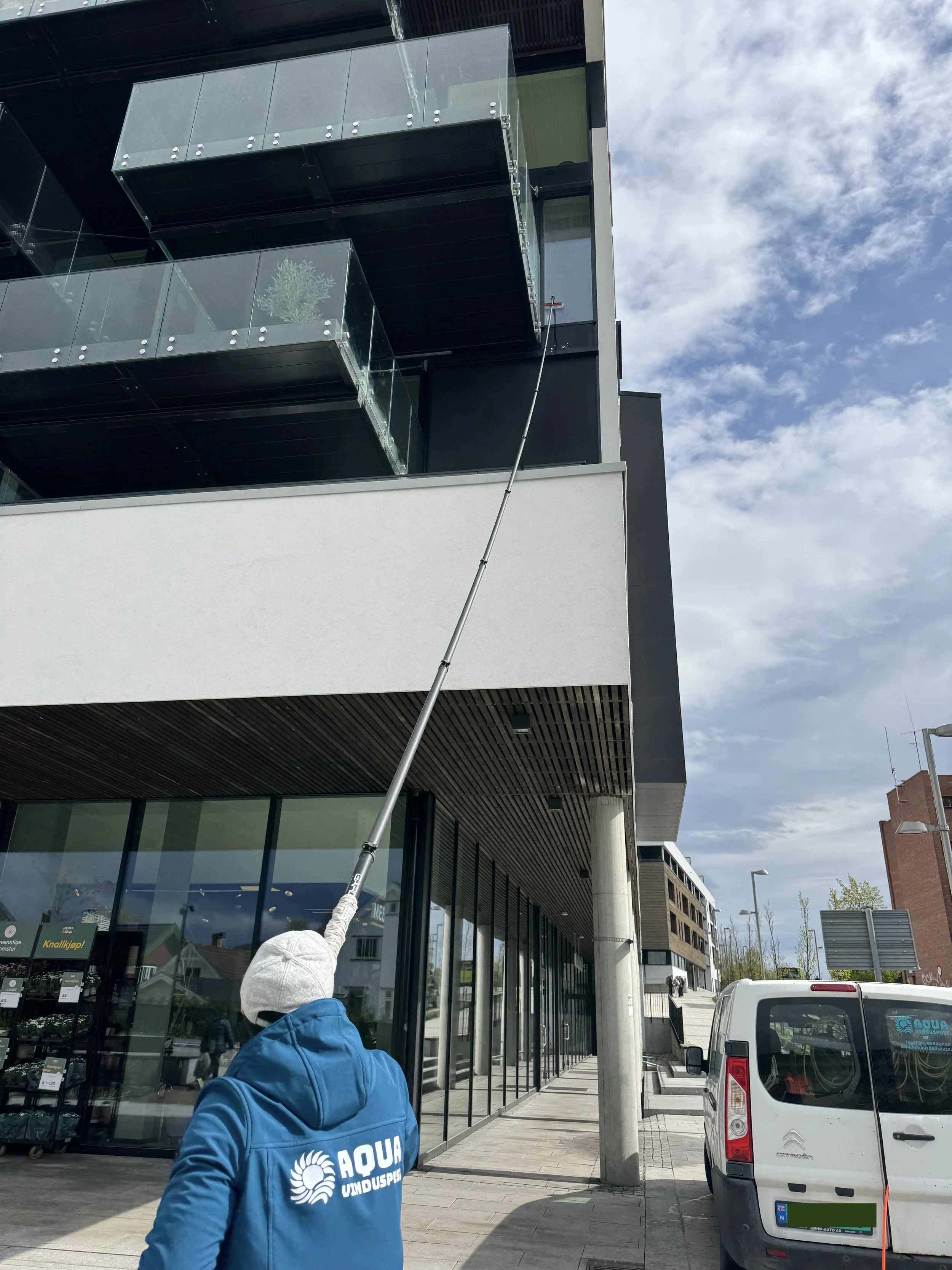 Vinduspuss bygård og høyebygg