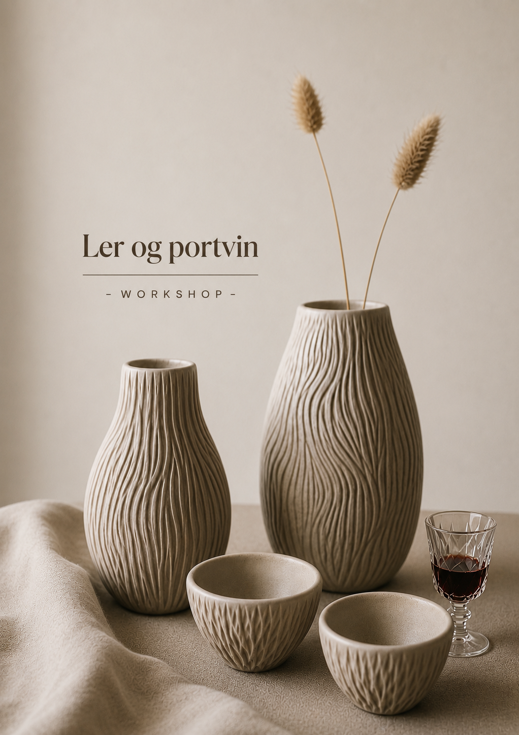 Skål ! Ler og portvin - workshop 1/2