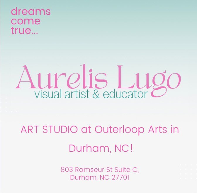 ✨ Dreams DO come true! 🎨 After years of dreaming, I'm thrilled to announce that I've finally turned my passion into reality with my very own art studio at Outerloops Art in Durham! 🏢 Thanks to God, my amazing family, and my unwavering determination