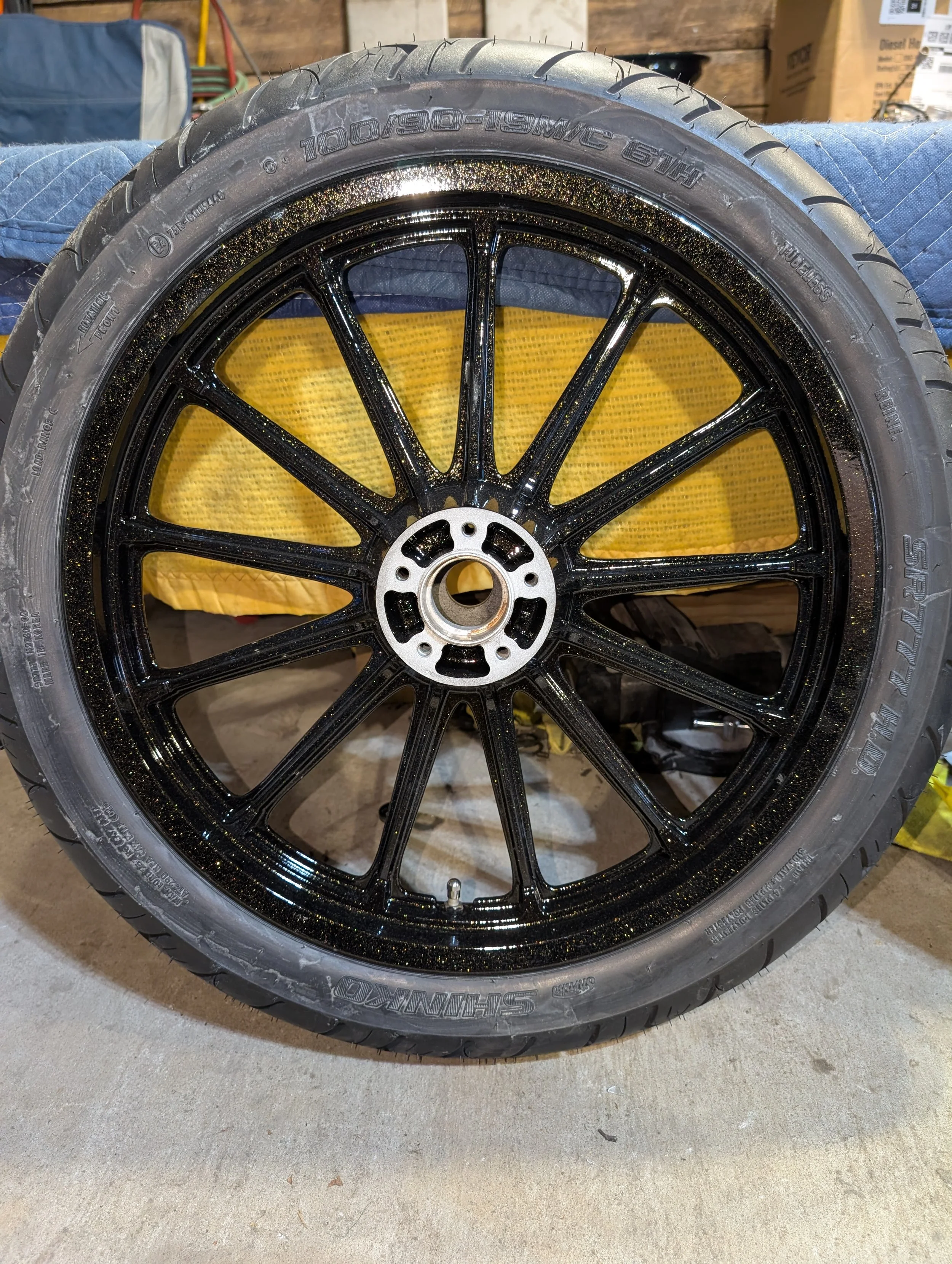 OEM Black with Metallic Gold Clear Coat