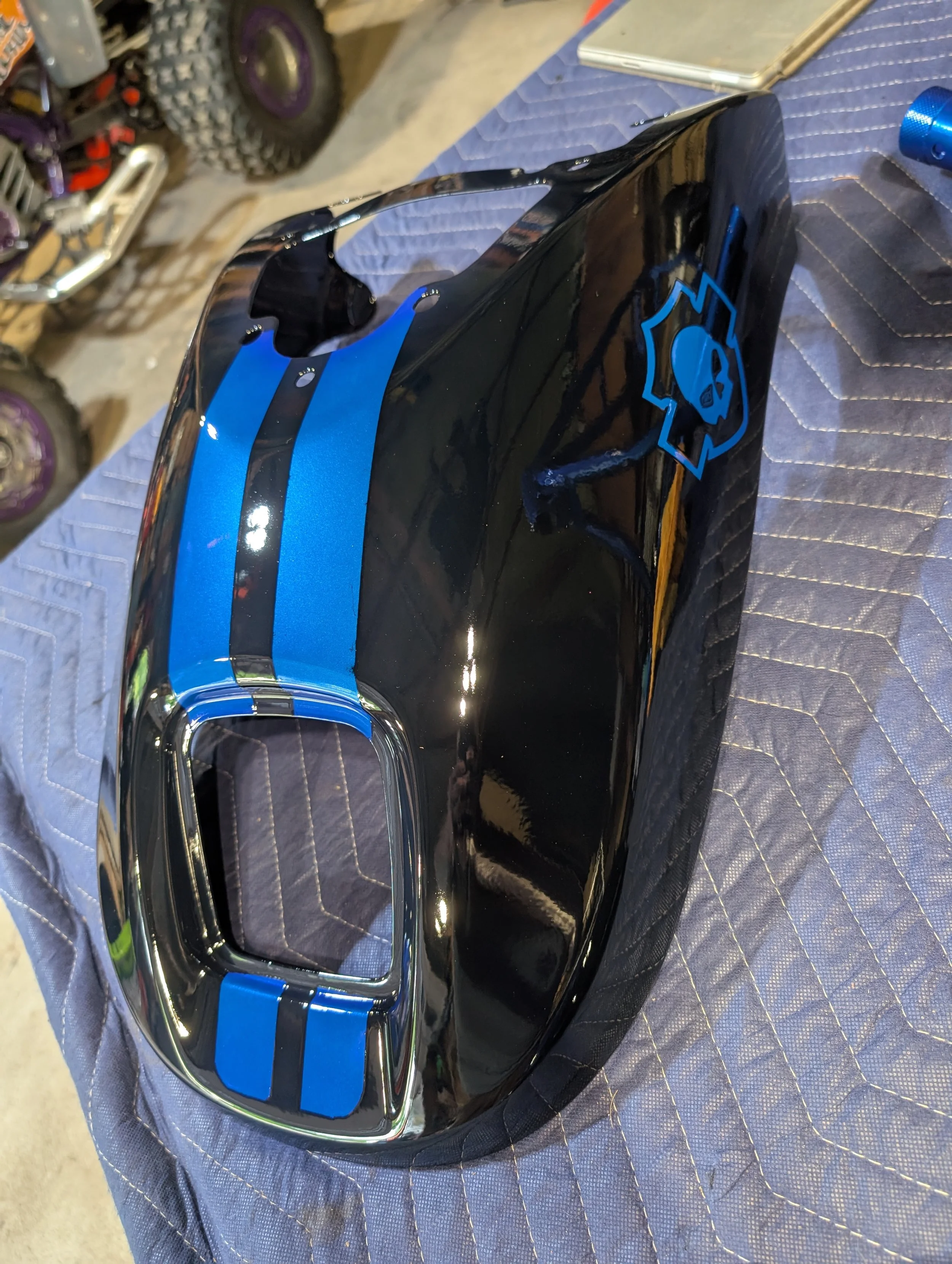 Illusion Blue Berg and OEM Black